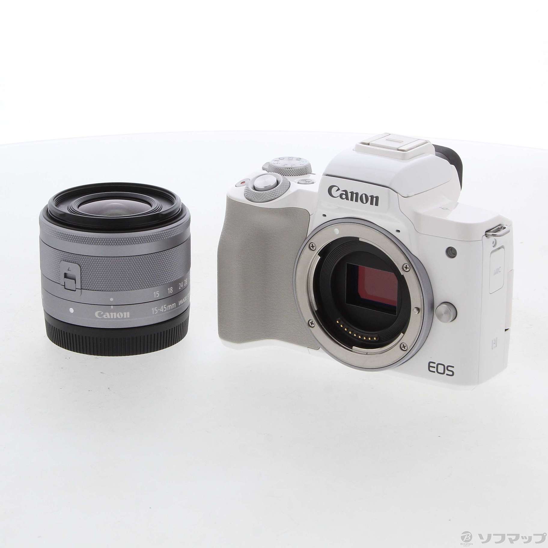 中古】EOS Kiss M ホワイト EFM1545 IS STM レンズキット [2133048738302] - リコレ！|ビックカメラグループ  ソフマップの中古通販サイト