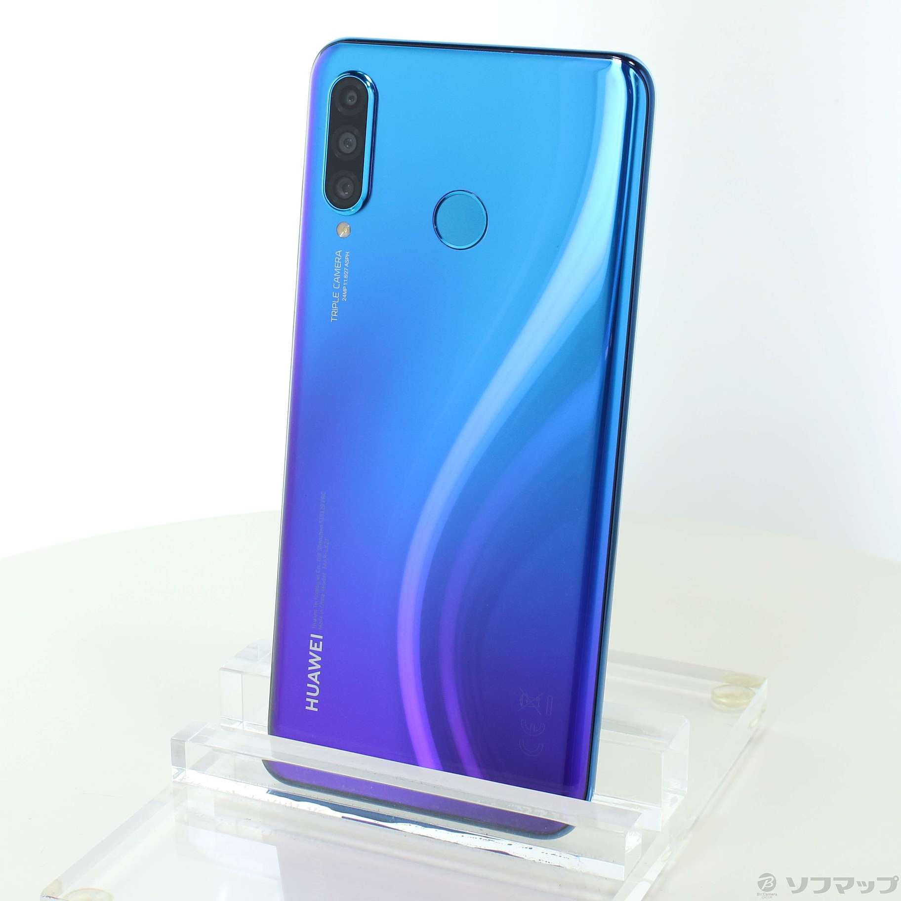 中古】HUAWEI P30 lite 64GB ピーコックブルー MAR-LX2J SIMフリー