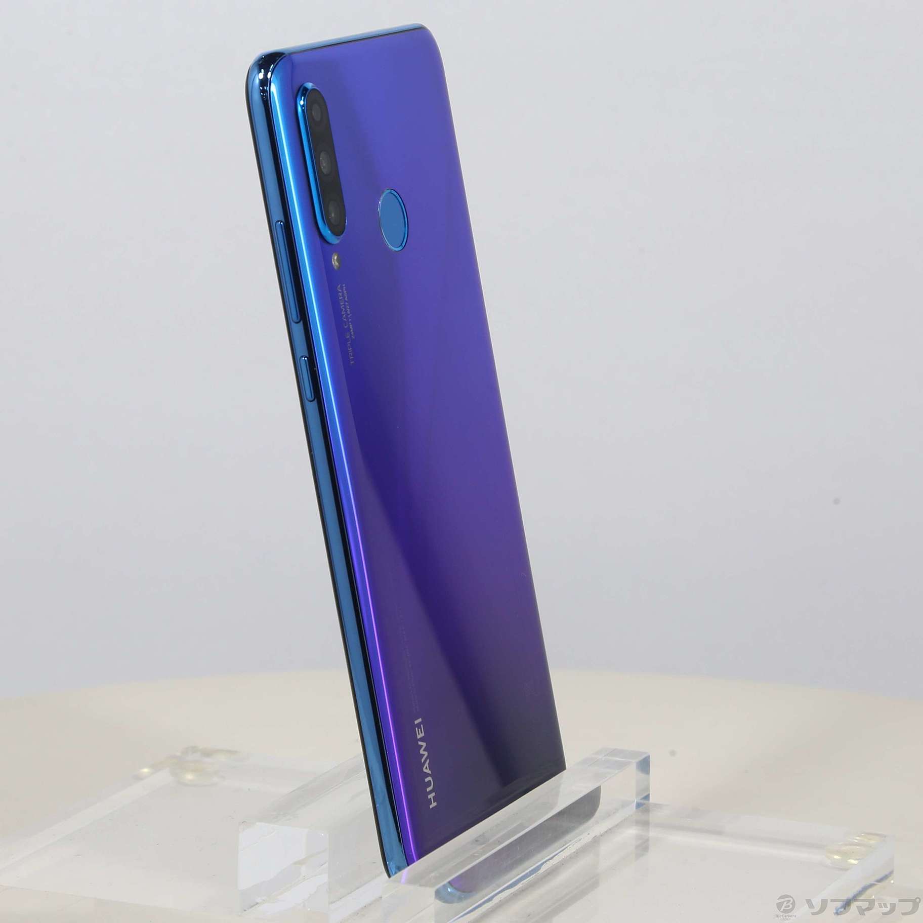 中古】HUAWEI P30 lite 64GB ピーコックブルー MAR-LX2J SIMフリー