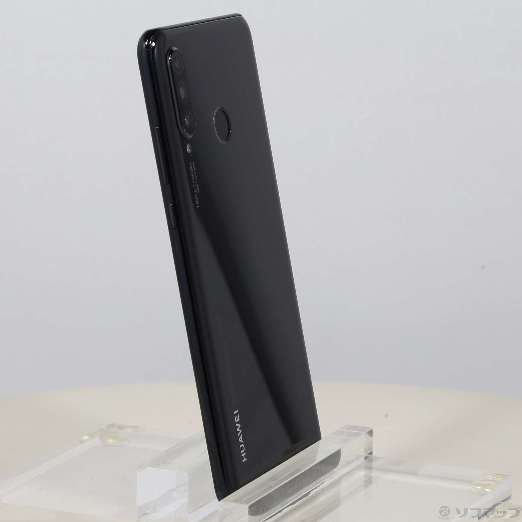 中古】HUAWEI P30 lite 64GB ミッドナイトブラック MAR-LX2J SIMフリー