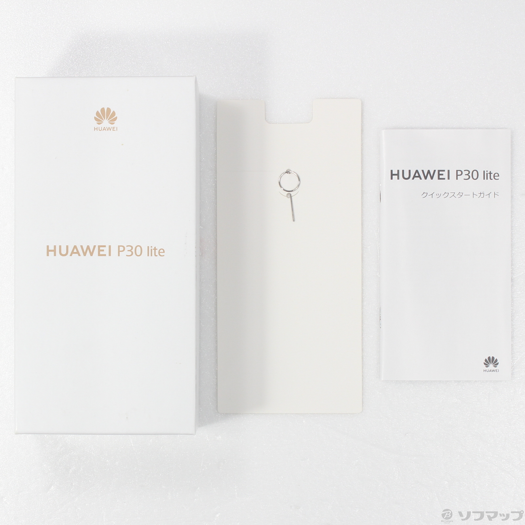 中古】HUAWEI P30 lite 64GB ミッドナイトブラック MAR-LX2J SIMフリー