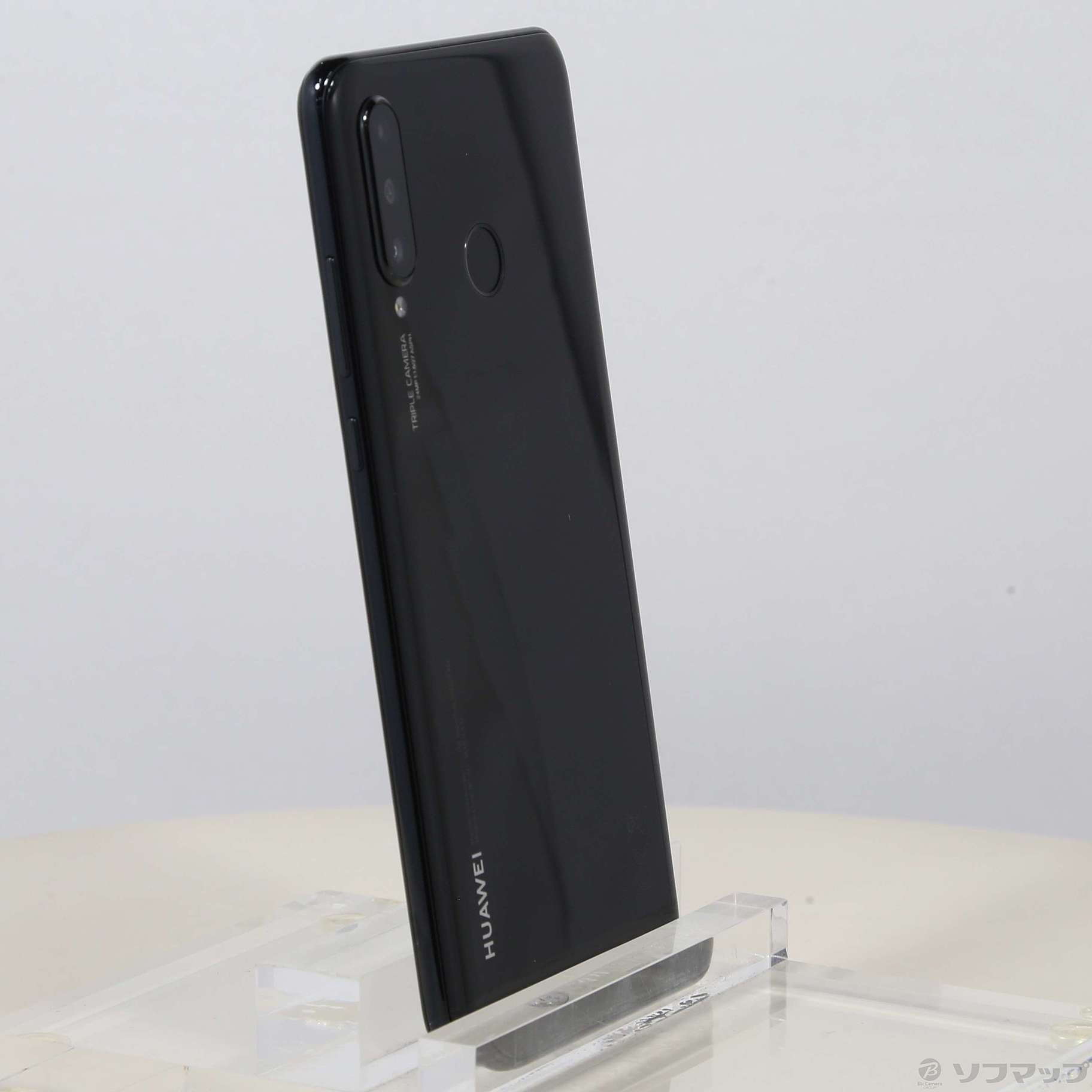 中古】HUAWEI P30 lite 64GB ミッドナイトブラック MAR-LX2J SIMフリー