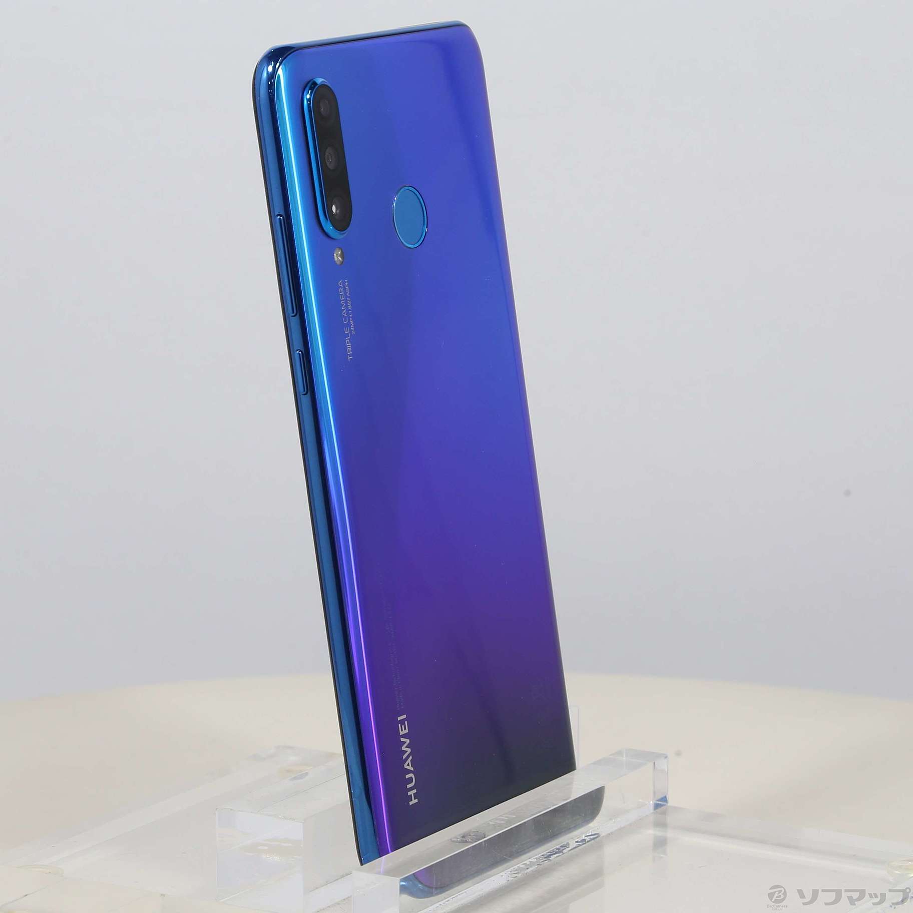 中古】HUAWEI P30 lite 64GB ピーコックブルー MAR-LX2J SIMフリー