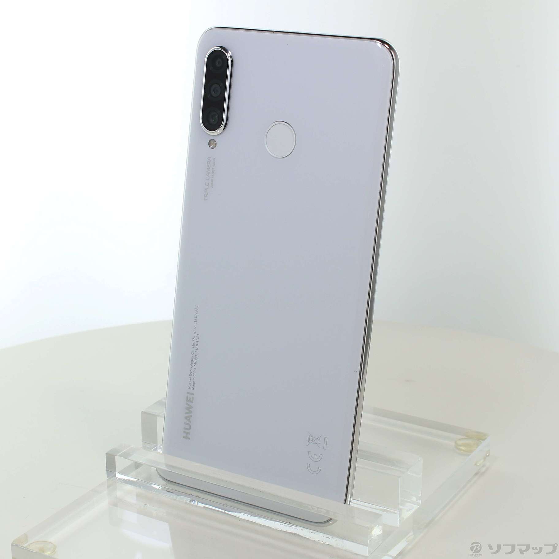 中古】HUAWEI P30 lite 64GB パールホワイト MAR-LX2J SIMフリー