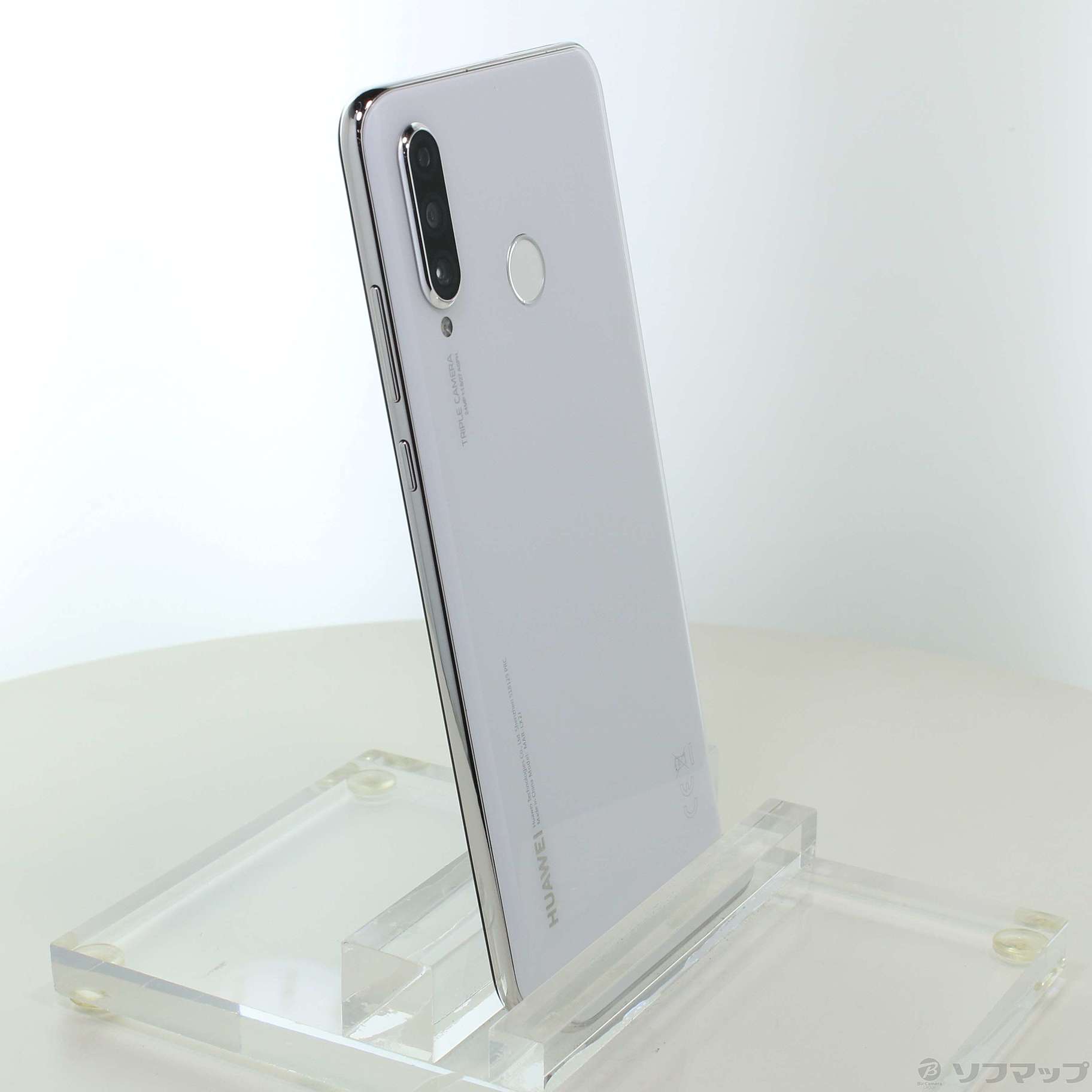 中古】HUAWEI P30 lite 64GB パールホワイト MAR-LX2J SIMフリー