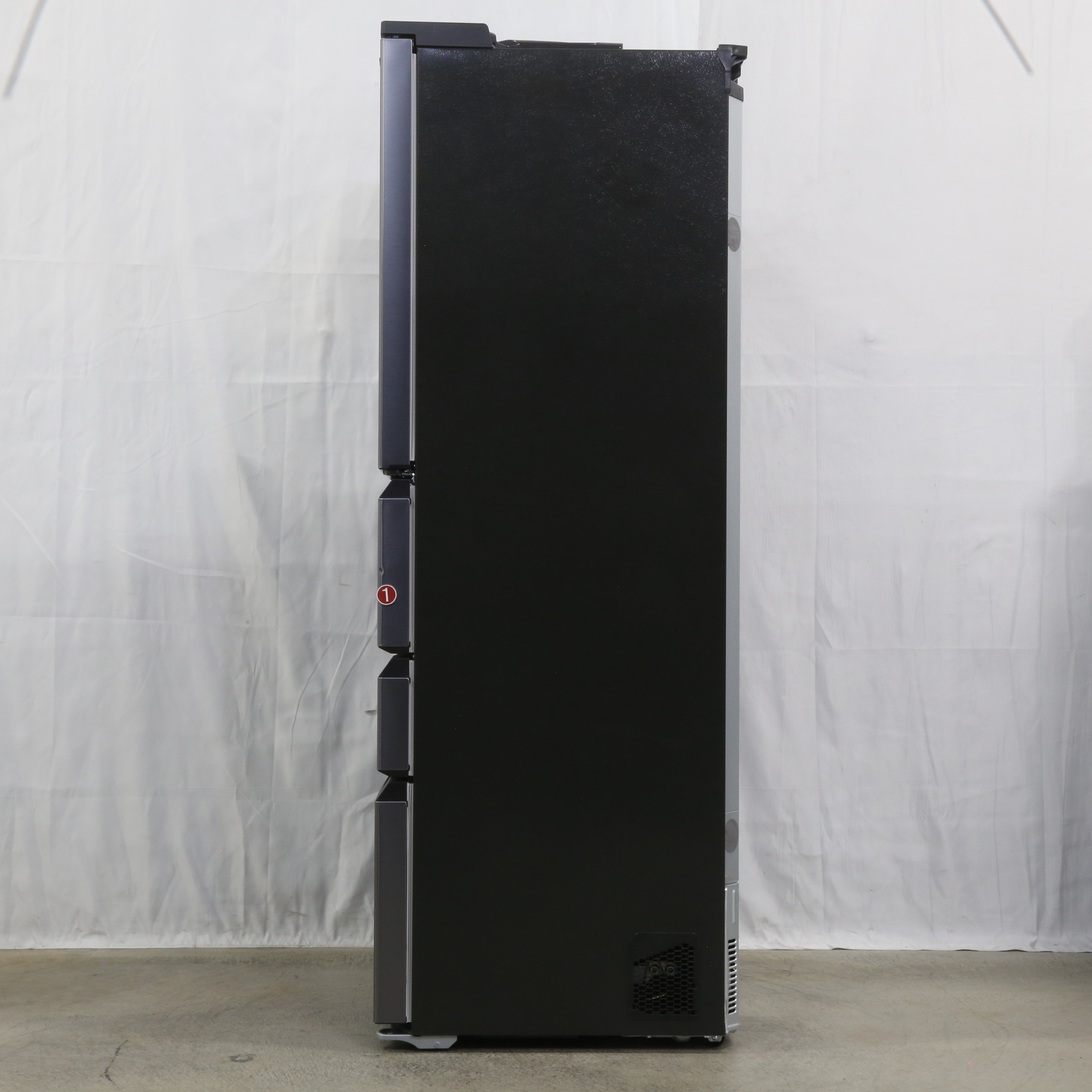 3ドア冷凍冷蔵庫 335L ファン式 チャコールブラック色
