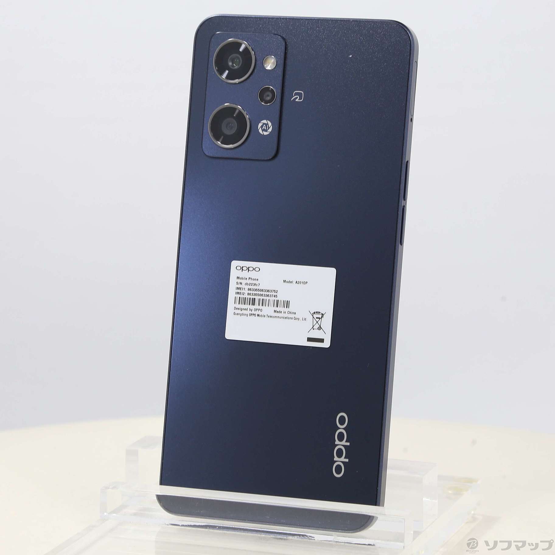 中古】OPPO Reno7 A 128GB スターリーブラック A201OP Y!mobile