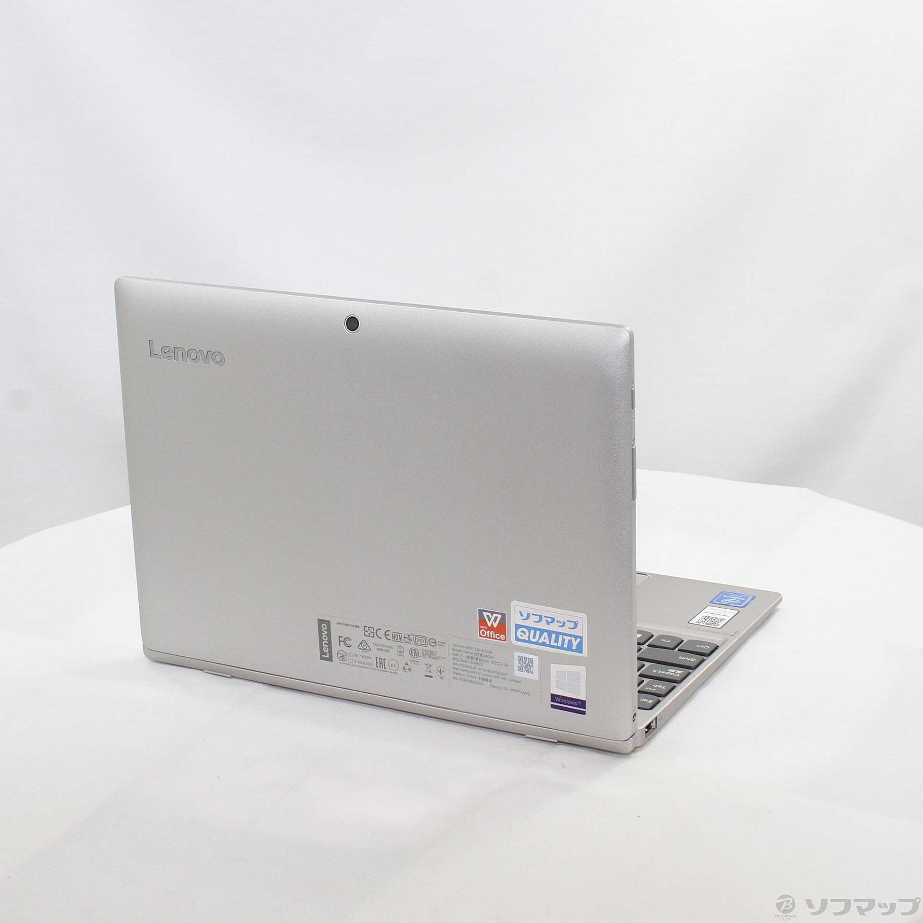 中古】ideapad Miix 320 80XF00JGJP プラチナシルバー 〔Windows 10