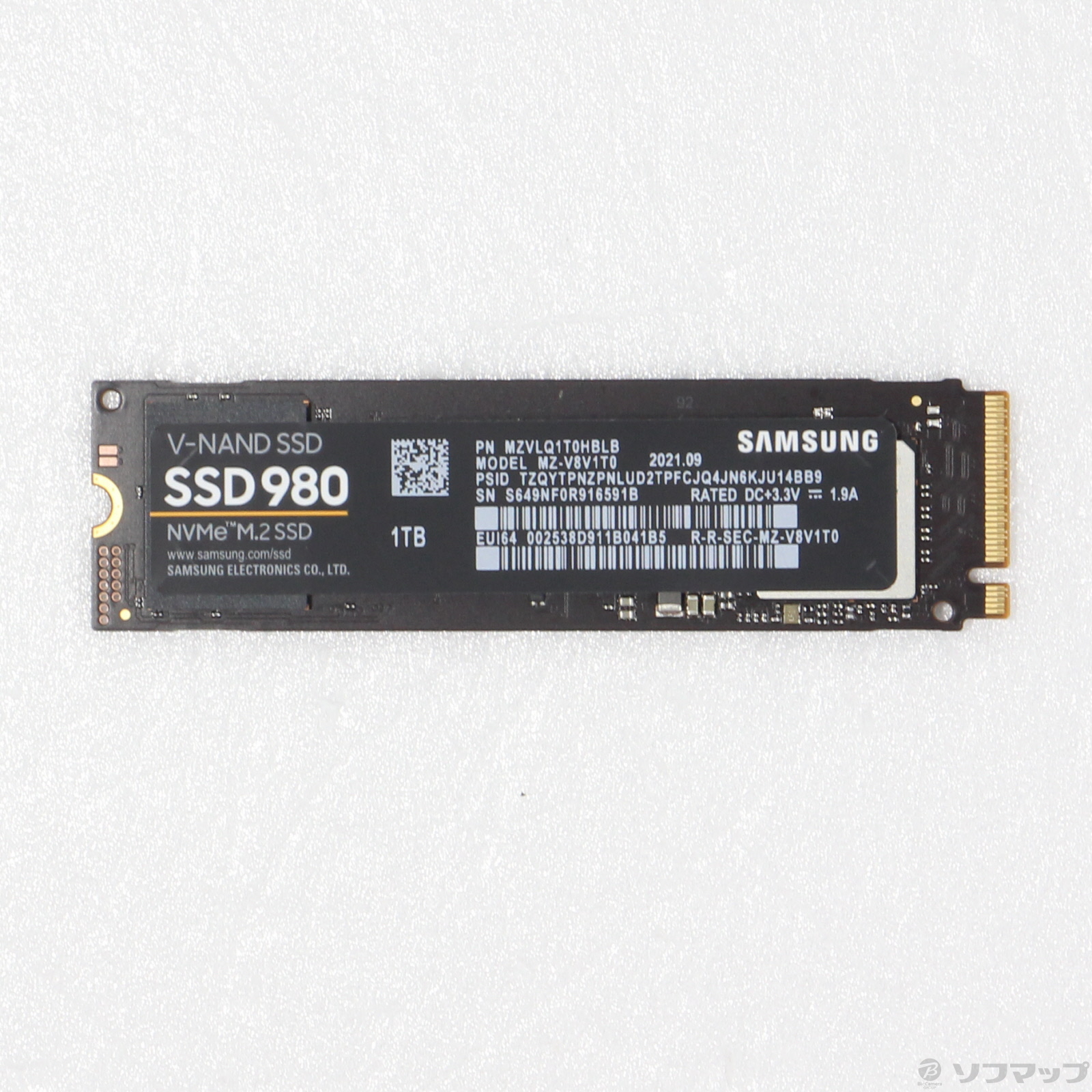 中古】NVMe M.2 SSD 980 MZ-V8V1T0B／IT [2133048851421] - リコレ 