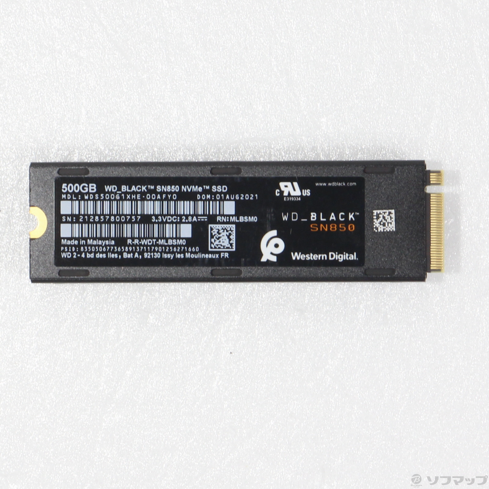 中古】WDS500G1XHE-00AFY0 [2133048851445] リコレ！|ビックカメラグループ ソフマップの中古通販サイト