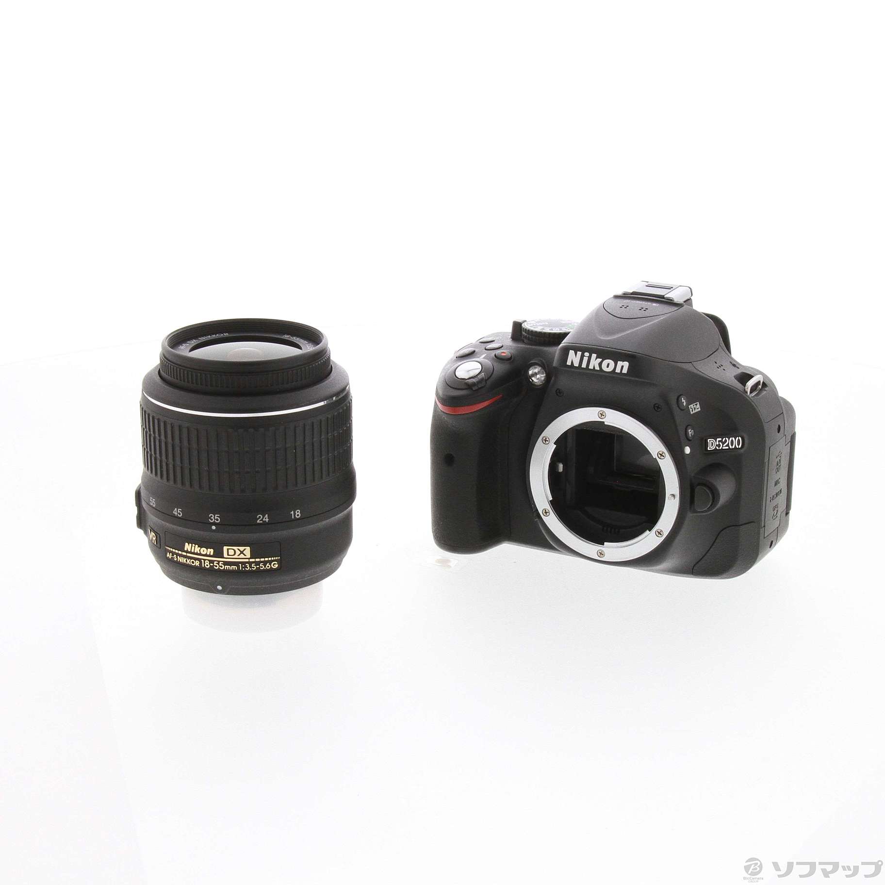 中古】NIKON D5200 18-55 VR レンズキット ブラック [2133048878602