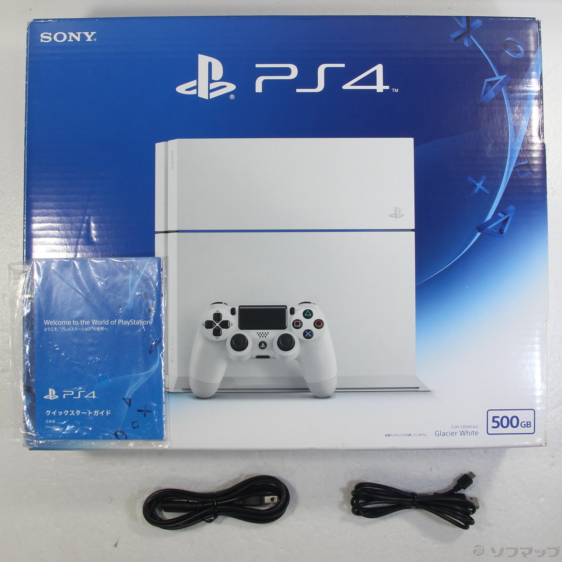 中古】PlayStation 4 グレイシャー・ホワイト CUH-1200AB