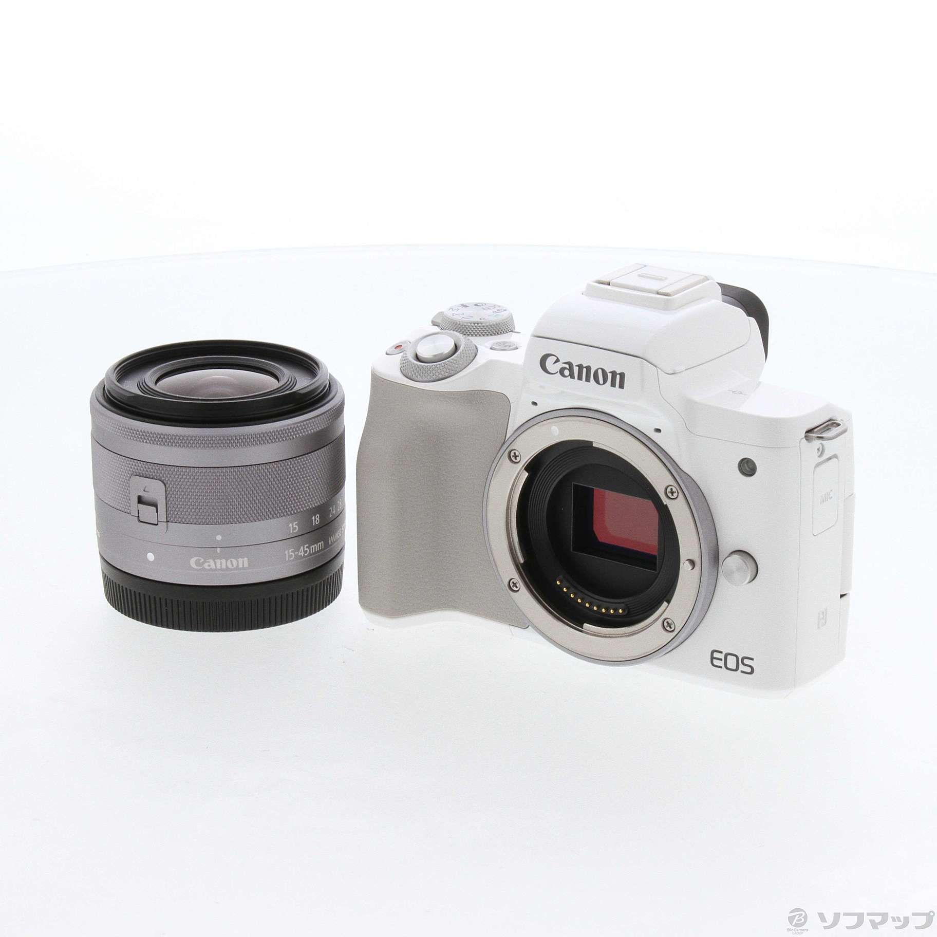 新品  Canon EOS Kiss M レンズセット ホワイト