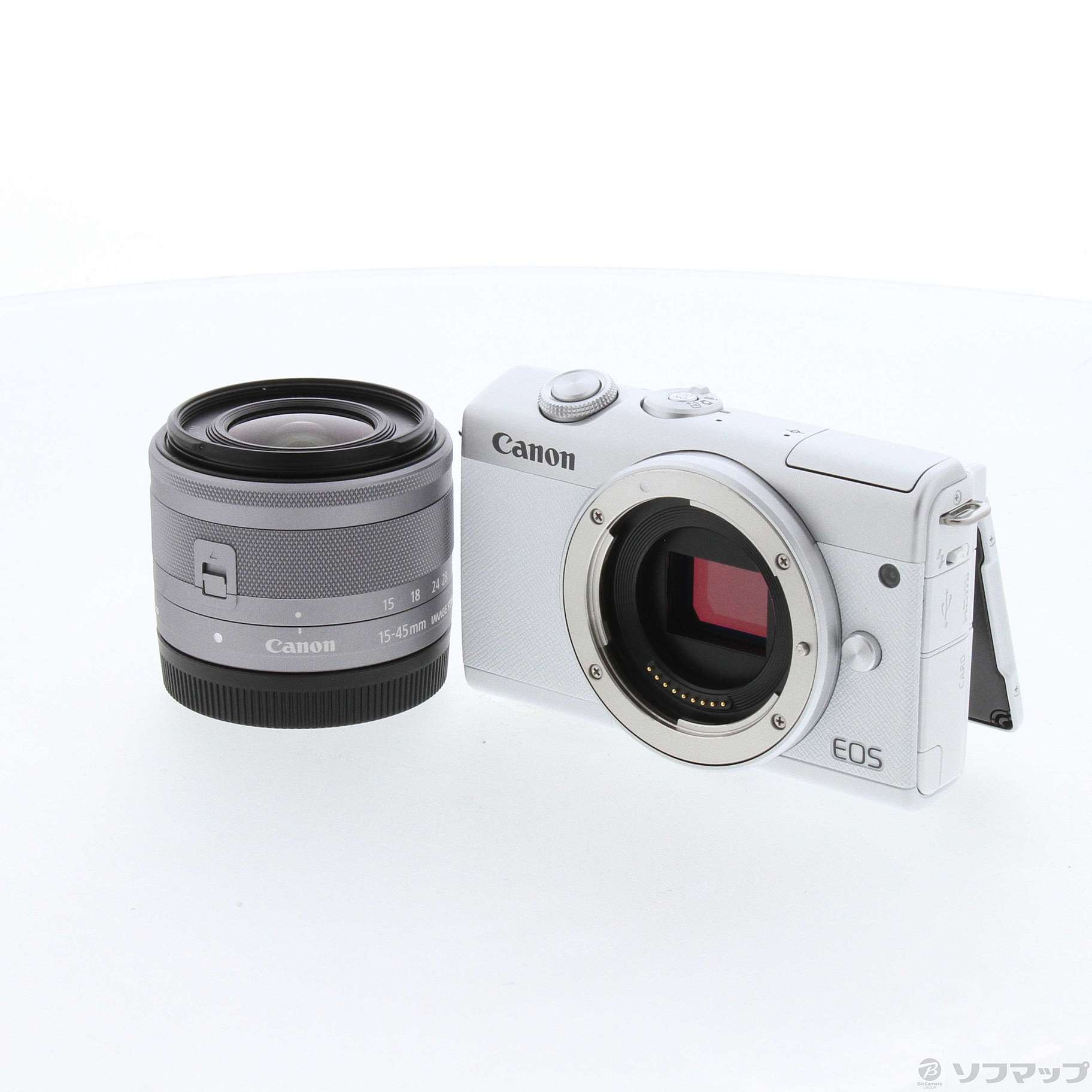 スマホ/家電/カメラCanon EOS M100 + 15-45mm IS STMレンズ