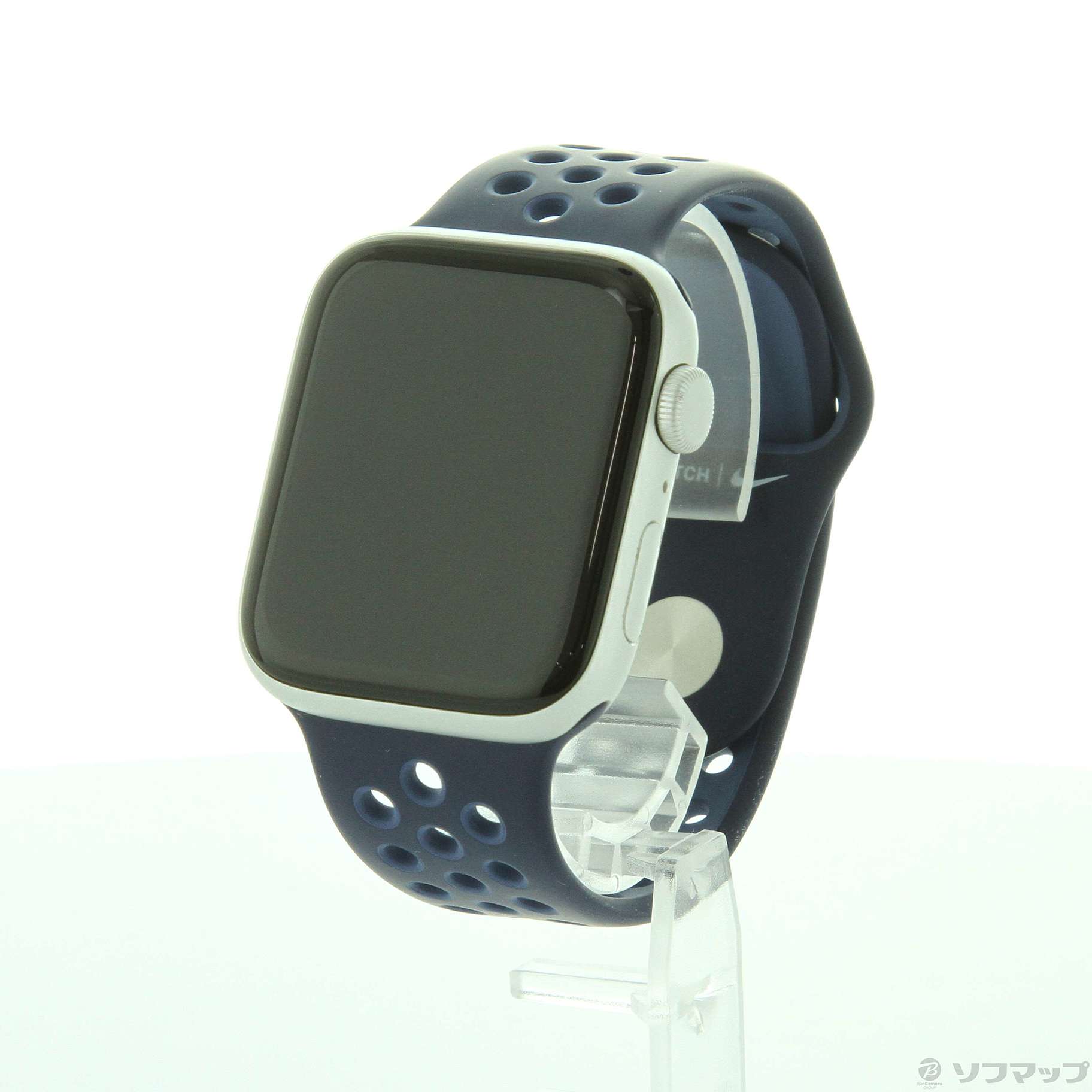Apple Watch SE 第1世代 Nike GPS 44mm シルバーアルミニウムケース  ミッドナイトネイビー／ミスティックネイビーNikeスポーツバンド