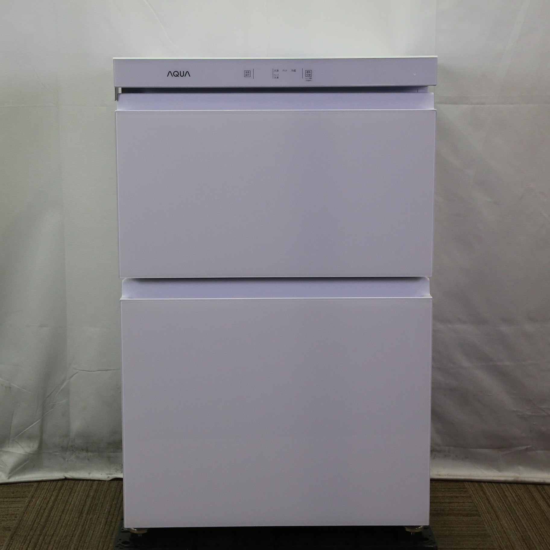 AQUA AQF-GD10M クリスタルホワイト 冷凍庫 (100L・2ドア) 冷蔵庫