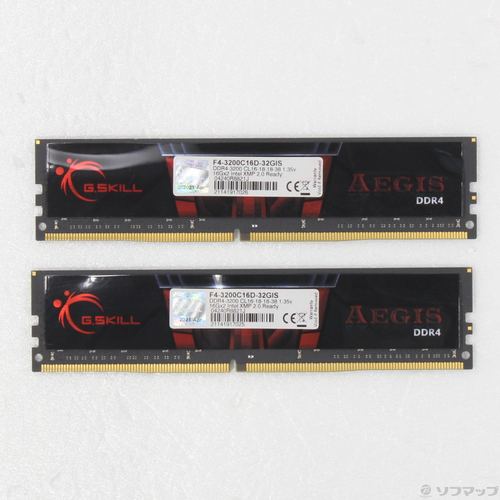 DDR4-3200 (PC4-25600) 32GB×2枚 (64GB) - PCパーツ