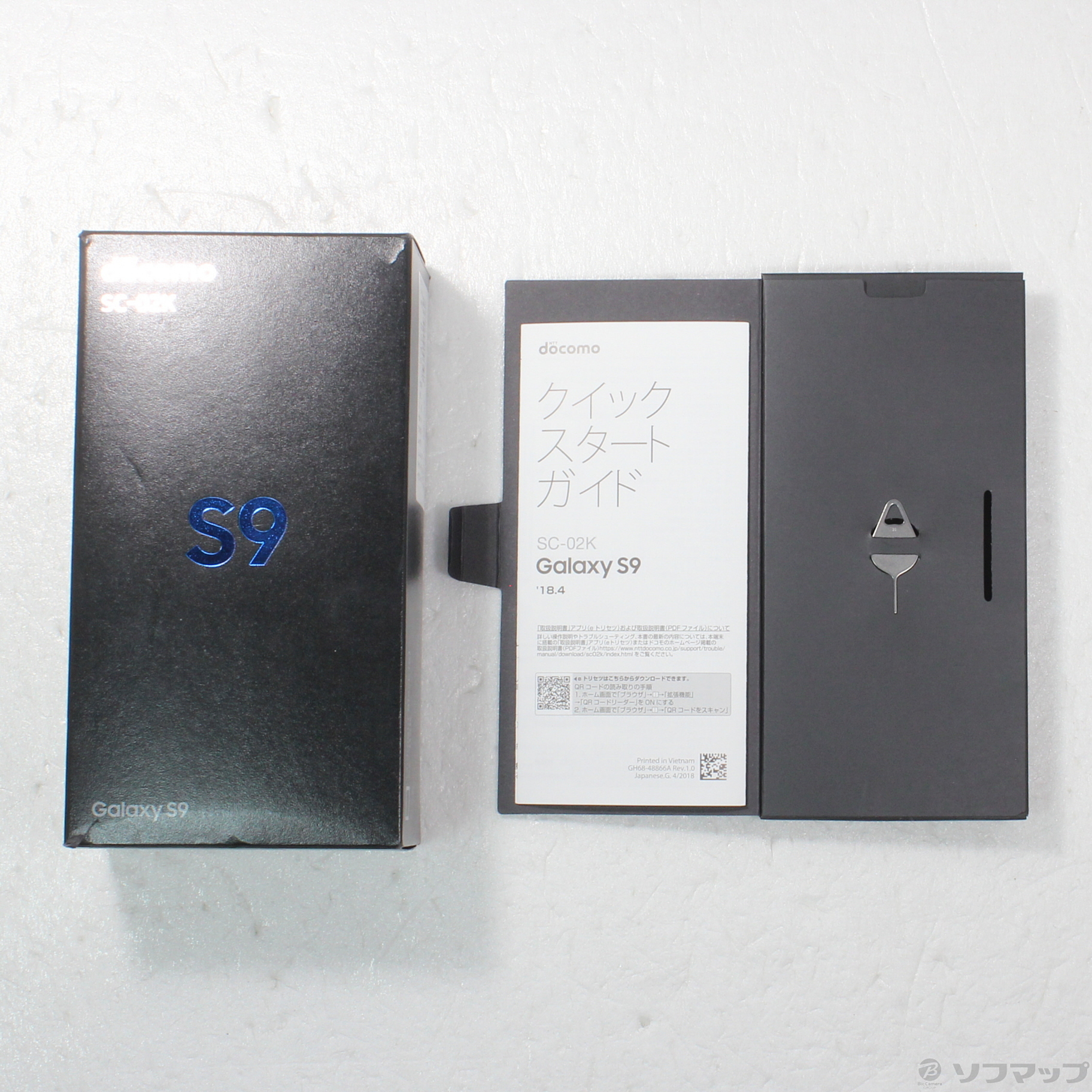 SC-02K GALAXY S9 Midnight Black SIMフリー ドコモ 中古 スマホ 本体