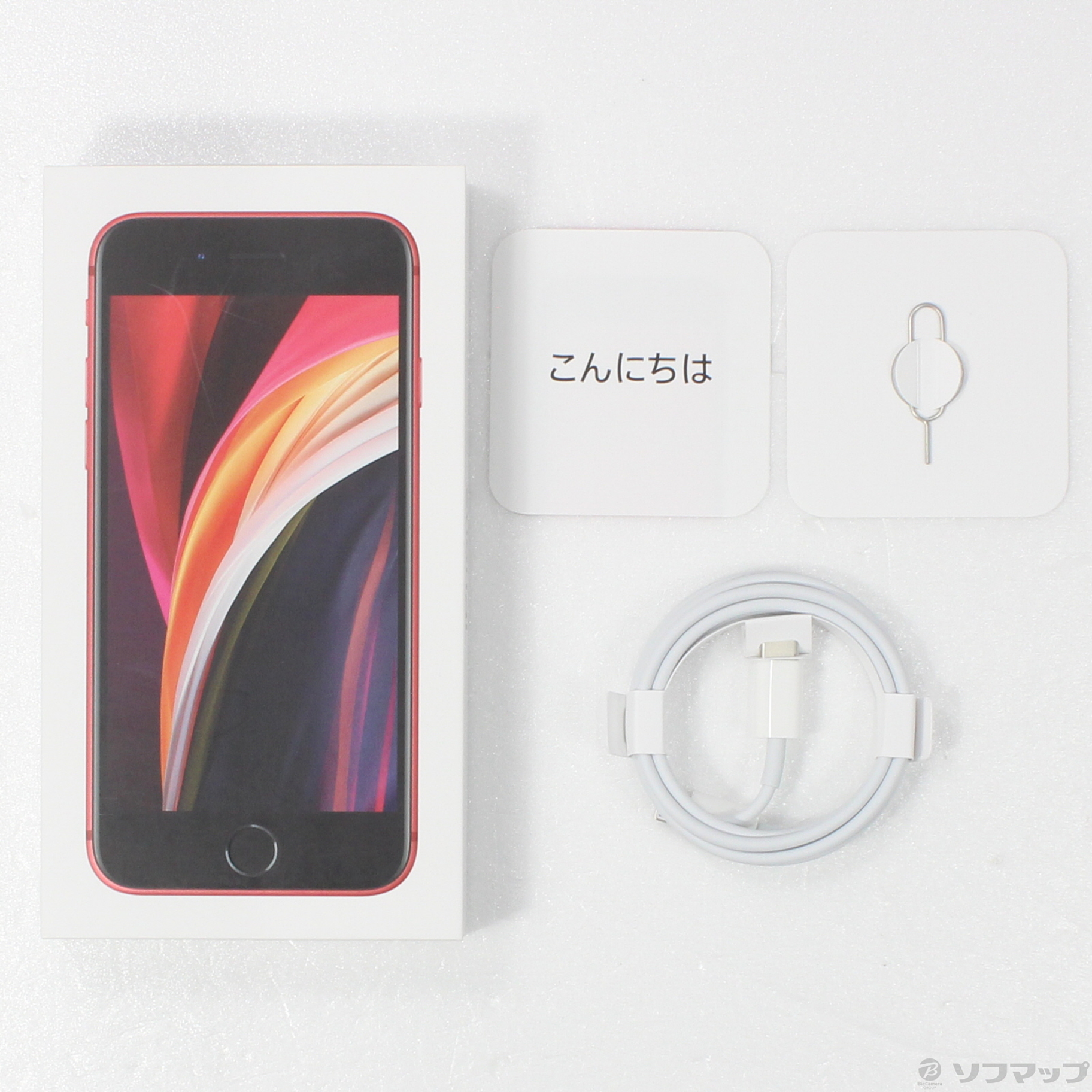 中古】iPhone SE 第2世代 128GB プロダクトレッド MHGV3J／A SIMフリー