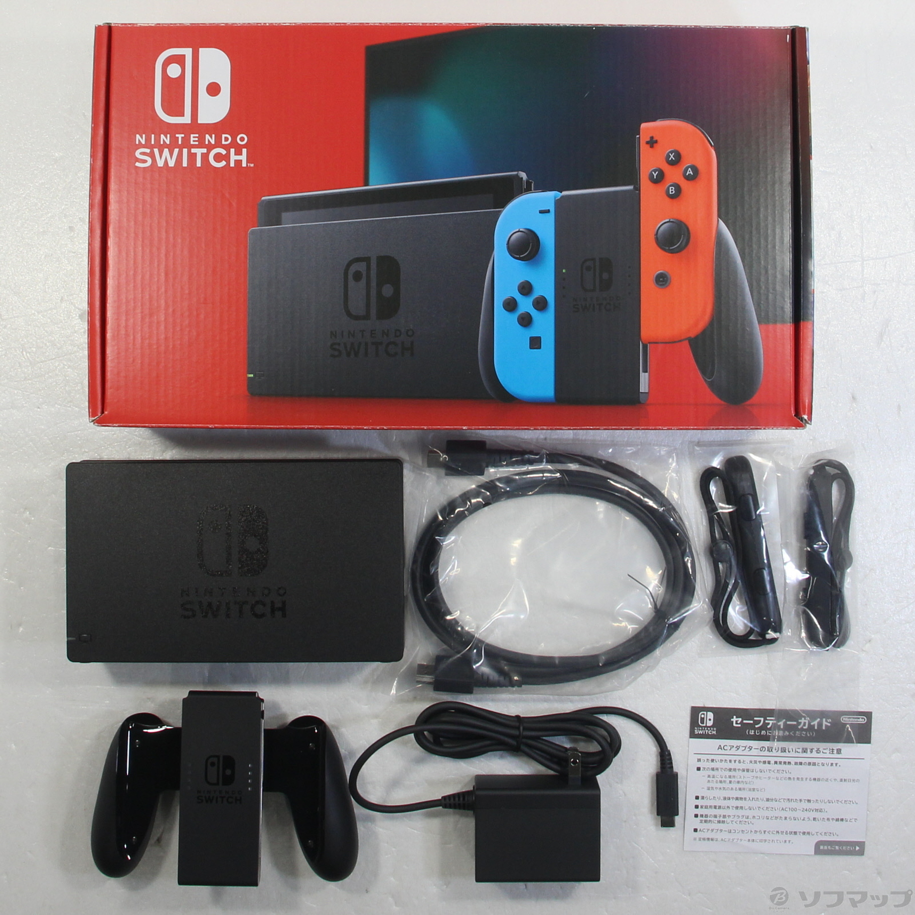 中古】Nintendo Switch Joy-Con (L) ネオンブルー／ (R) ネオンレッド