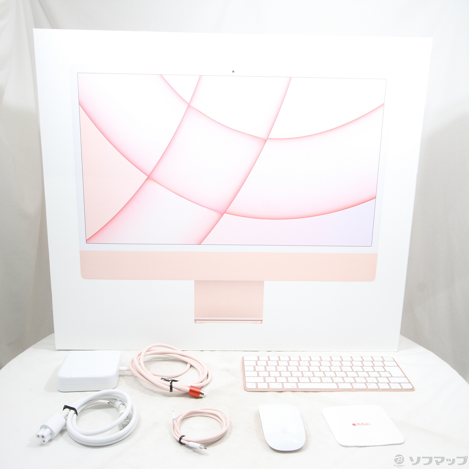 中古】iMac 24-inch Mid 2021 MGPM3J／A Apple M1 8コアCPU_8コアGPU 