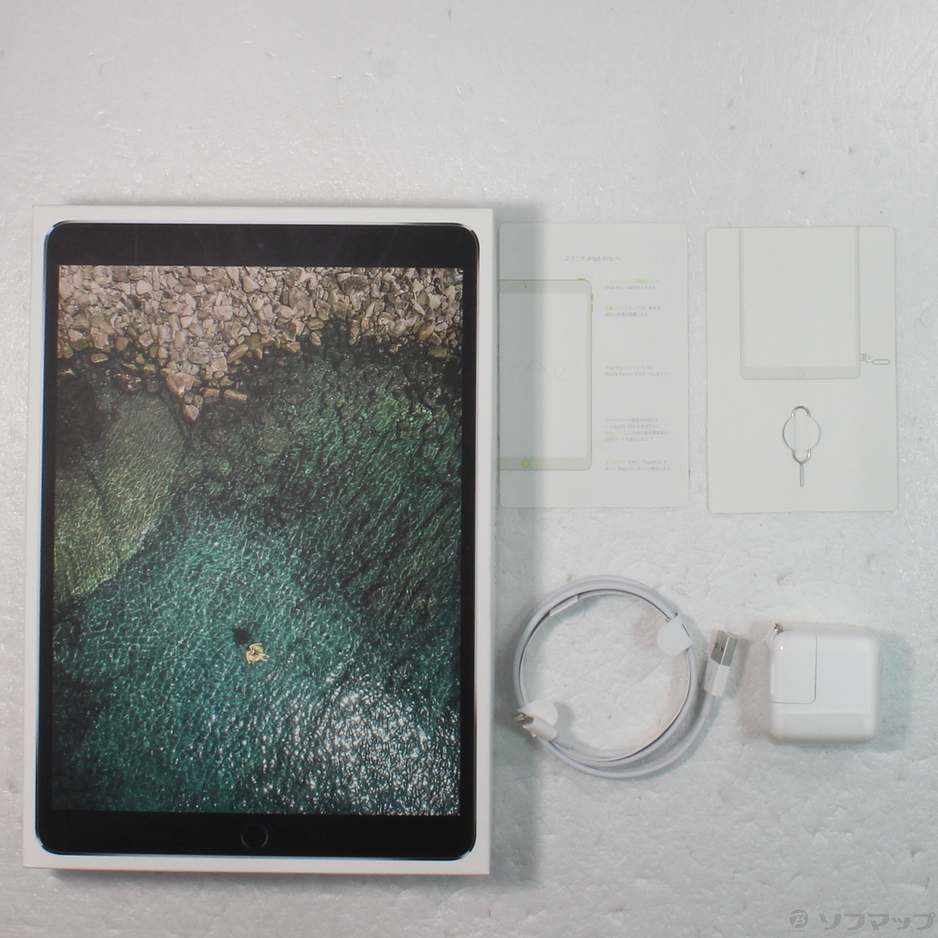 中古】iPad Pro 10.5インチ 64GB スペースグレイ MQEY2J／A docomo