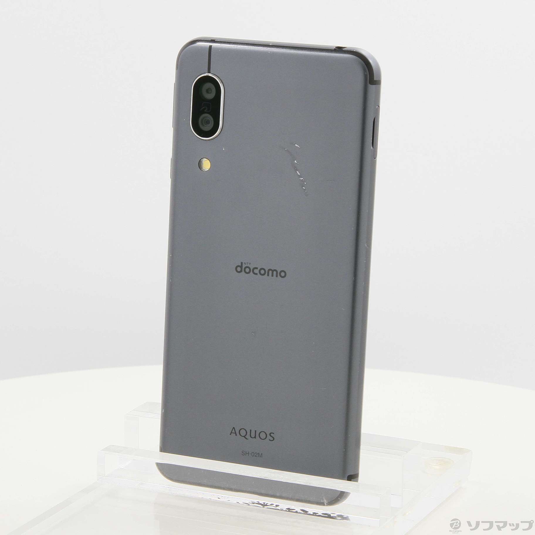 中古】AQUOS sense3 64GB ブラック SH-02M docomoロック解除SIMフリー