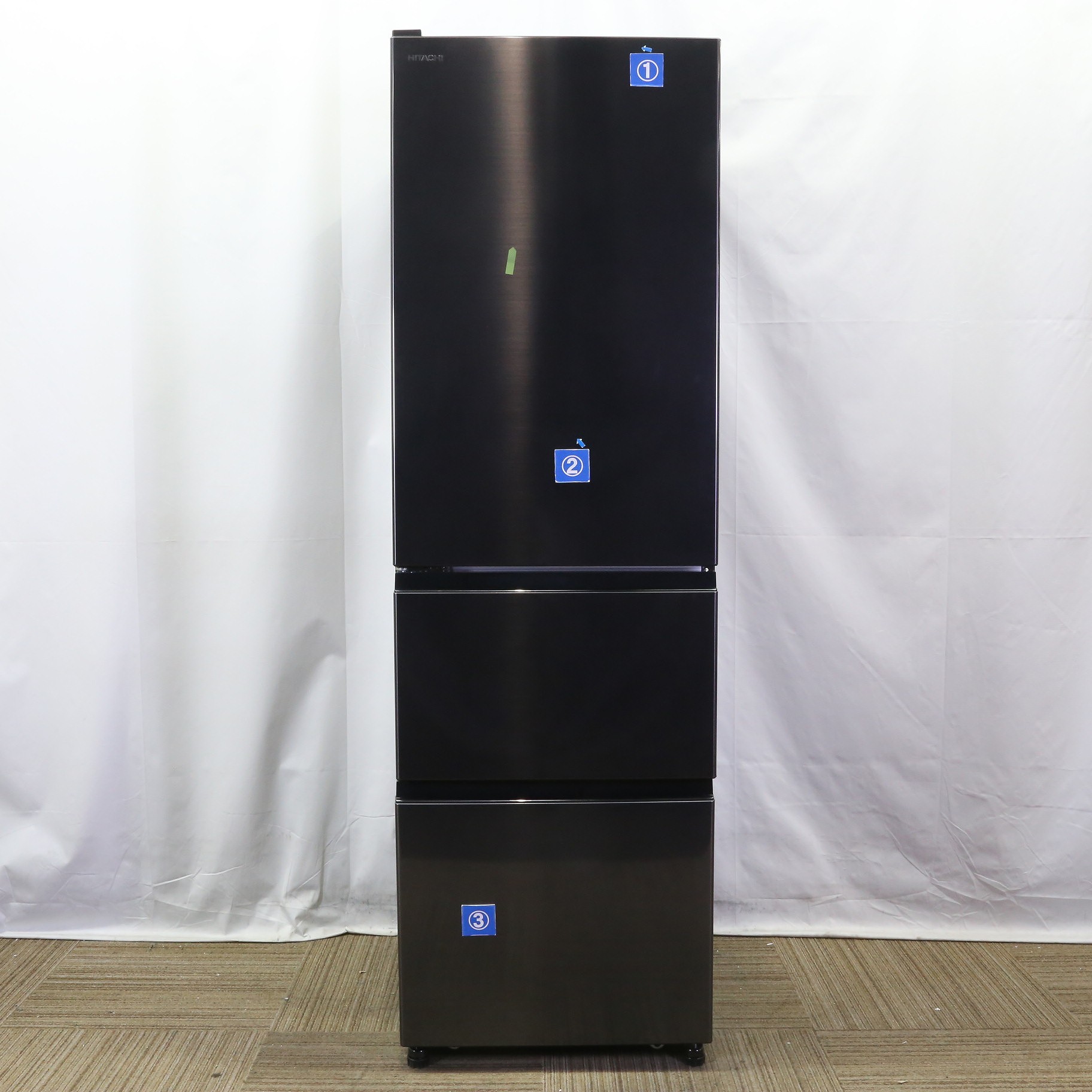 中古】〔中古品〕 冷蔵庫 Vシリーズ ブリリアントブラック R-V32SVL-K 