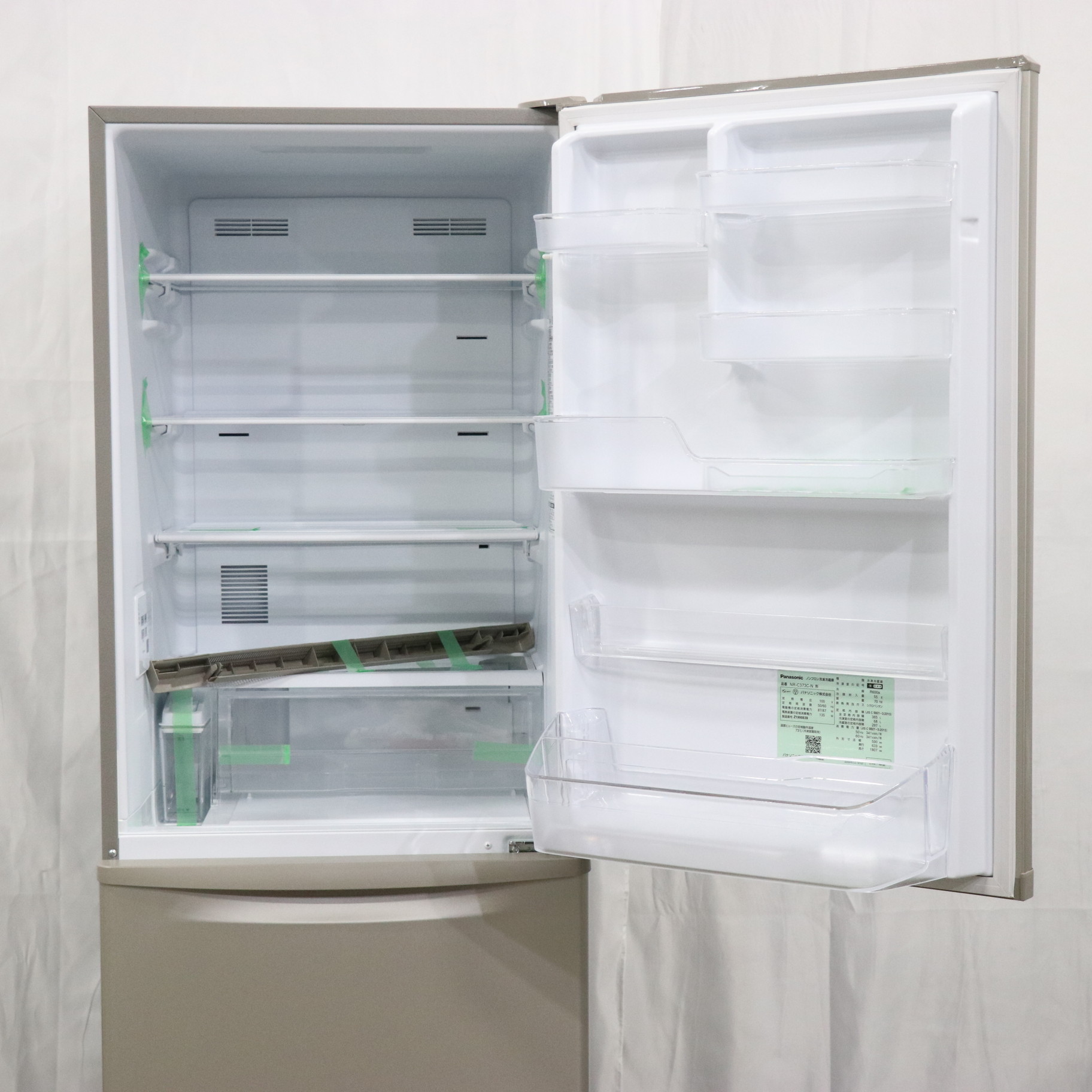 中古】〔展示品〕 冷蔵庫 Cタイプ グレイスゴールド NR-C373C-N ［3 