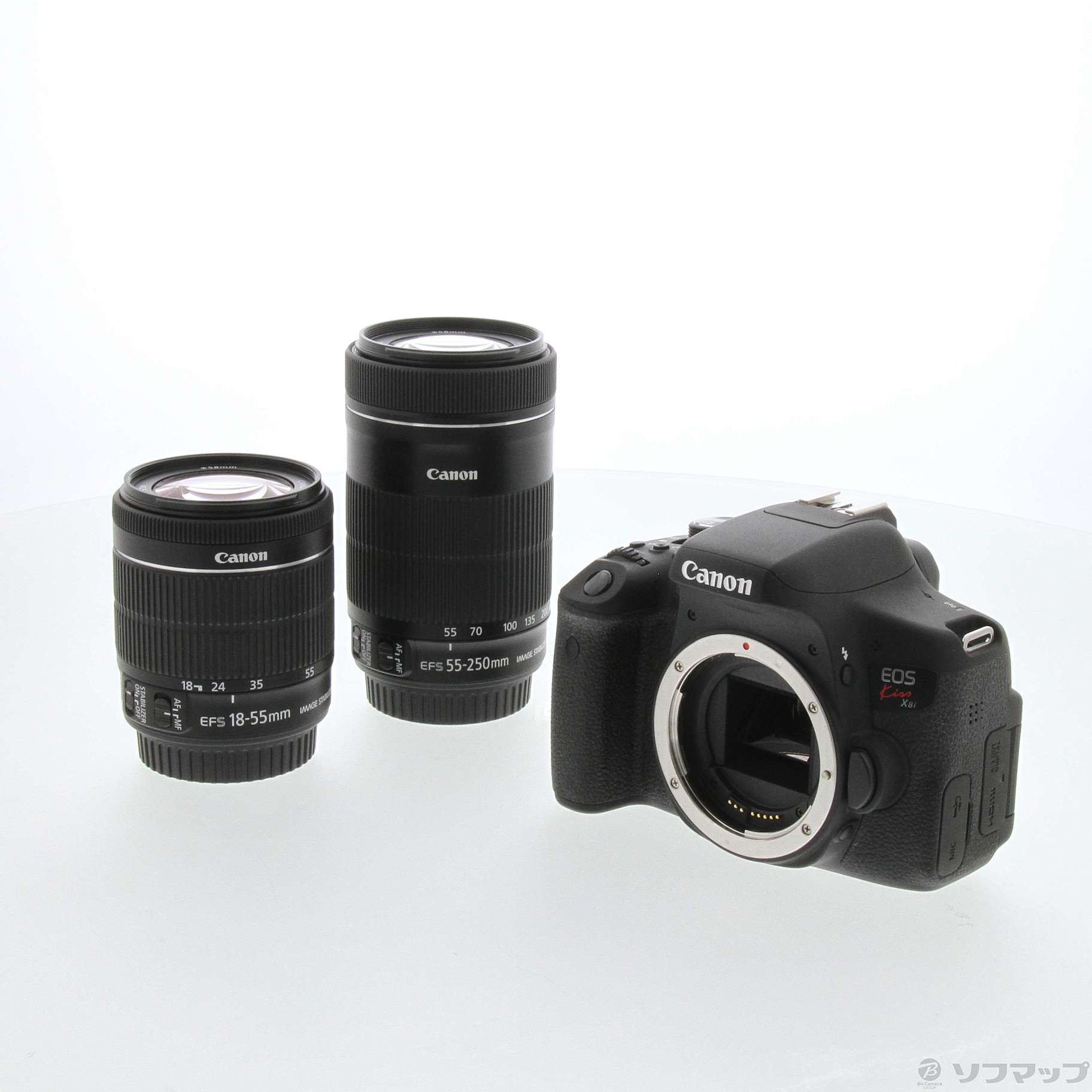 Canon EOS Kiss X8i ダブルズームキット レンズのみ - デジタルカメラ
