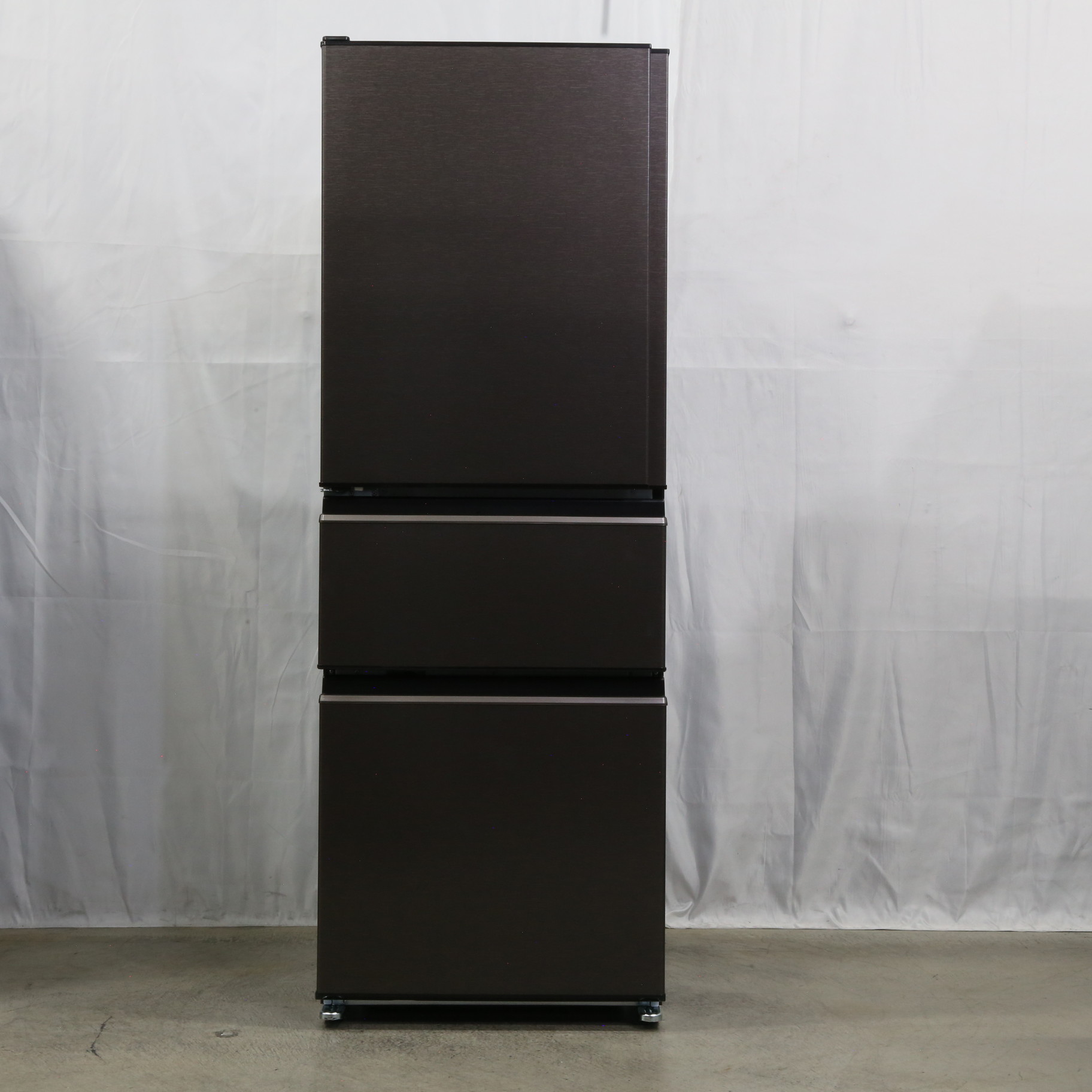 中古】〔展示品〕 冷蔵庫 MITSUBISHI ダークブラウン MR-CX33HL-T ［幅