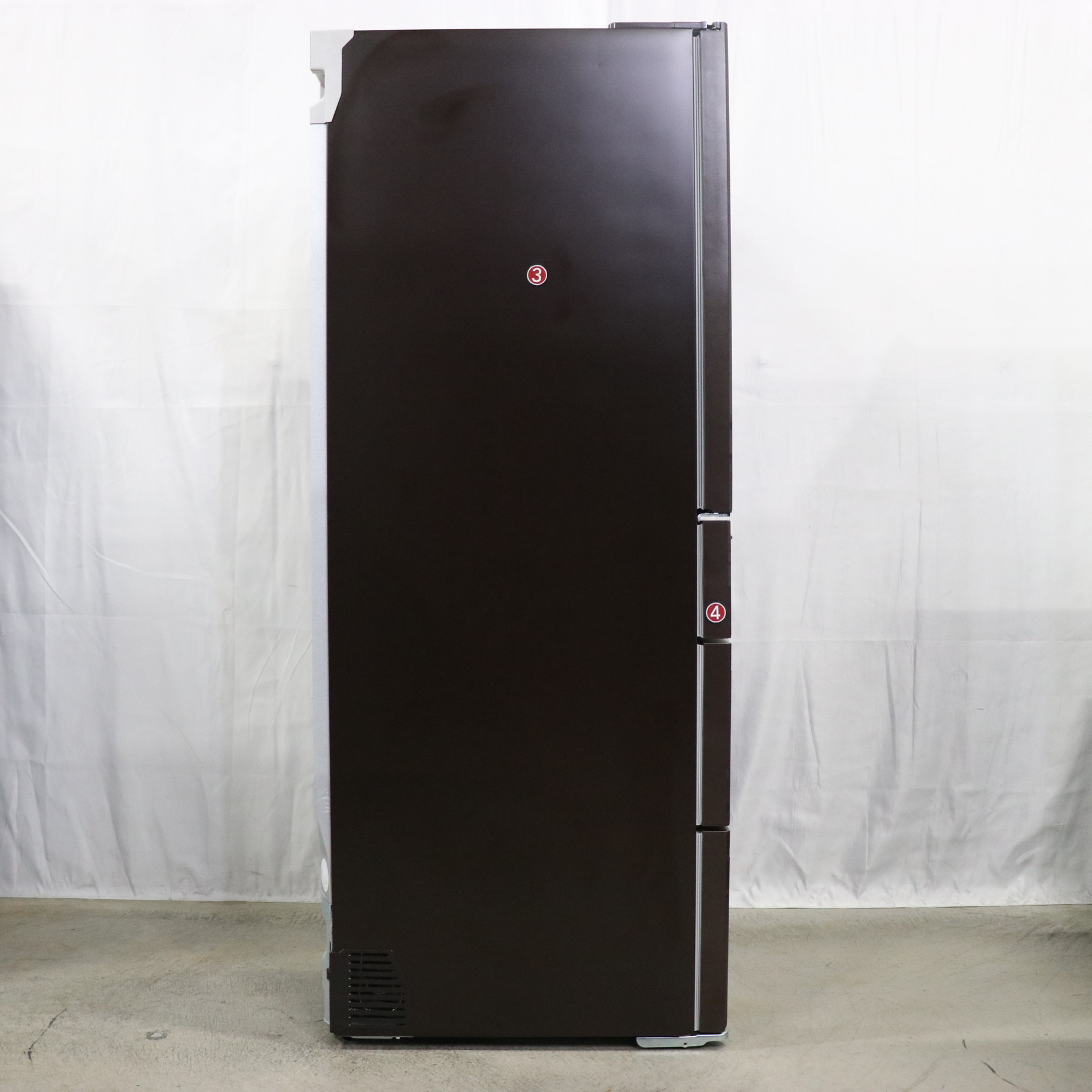 〔展示品〕 冷蔵庫 置けるスマート大容量 WXDシリーズ フロストグレインブラウン MR-WXD70J-XT ［約80cm ／6ドア ／観音開きタイプ  ／700L ／2023年］