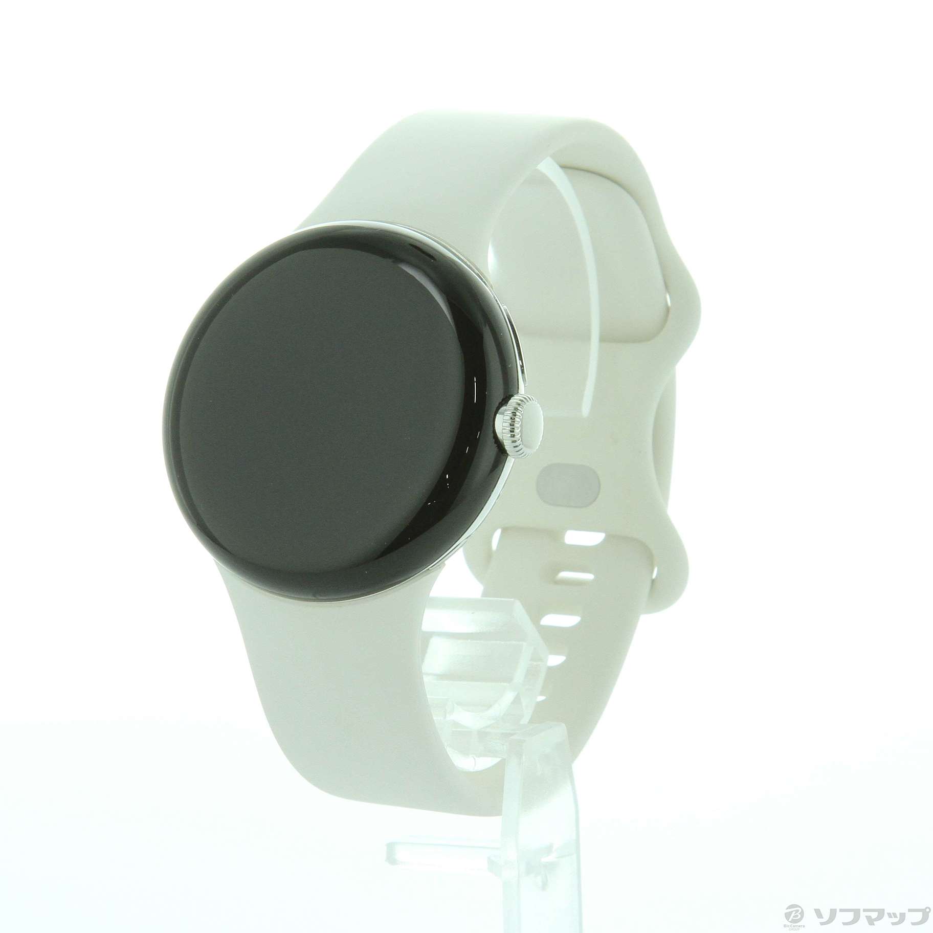 中古】Google Pixel Watch Polished Silver ステンレス ケース／Chalk ...