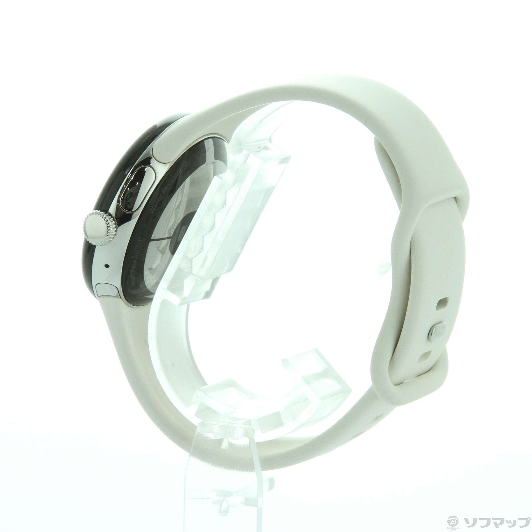 中古】Google Pixel Watch Polished Silver ステンレス ケース／Chalk