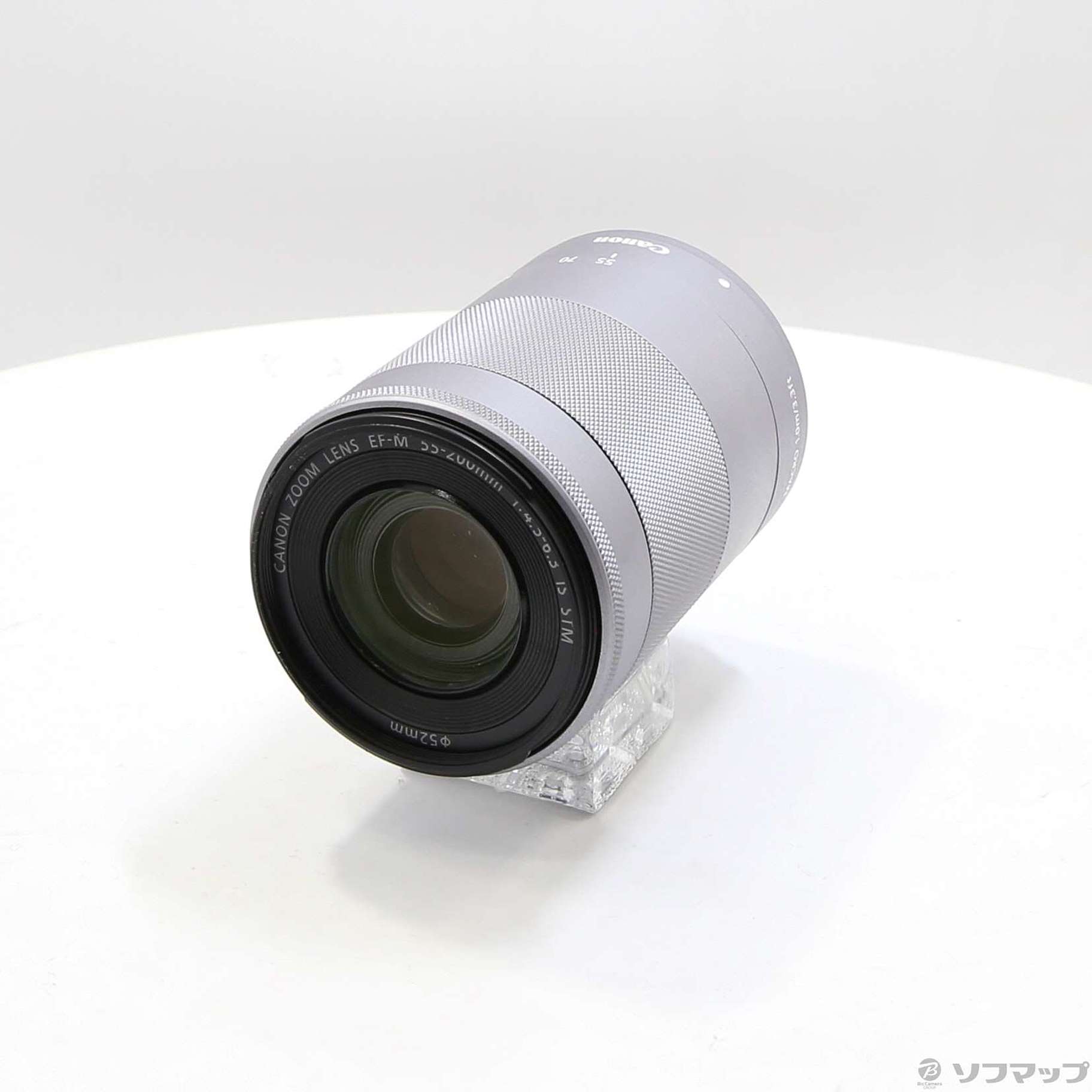 新品 Canon キャノン 望遠ズームレンズ EF-M55-200 シルバー