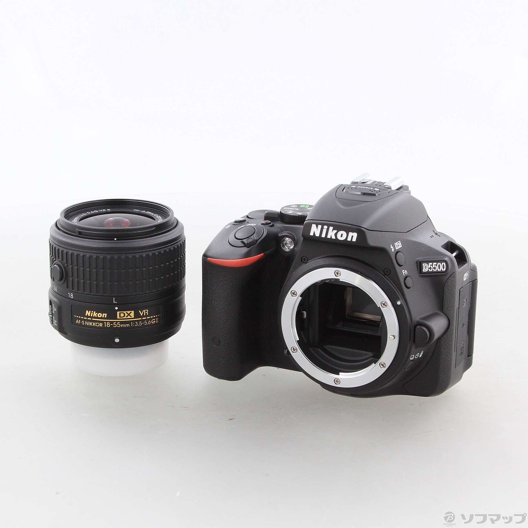 中古】NIKON D5500 18-55 VRII レンズキット ブラック [2133049164858