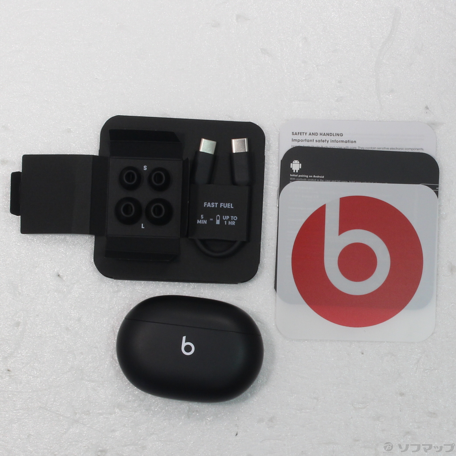 中古】Beats Studio Buds MJ4X3PA／A ブラック [2133049178619