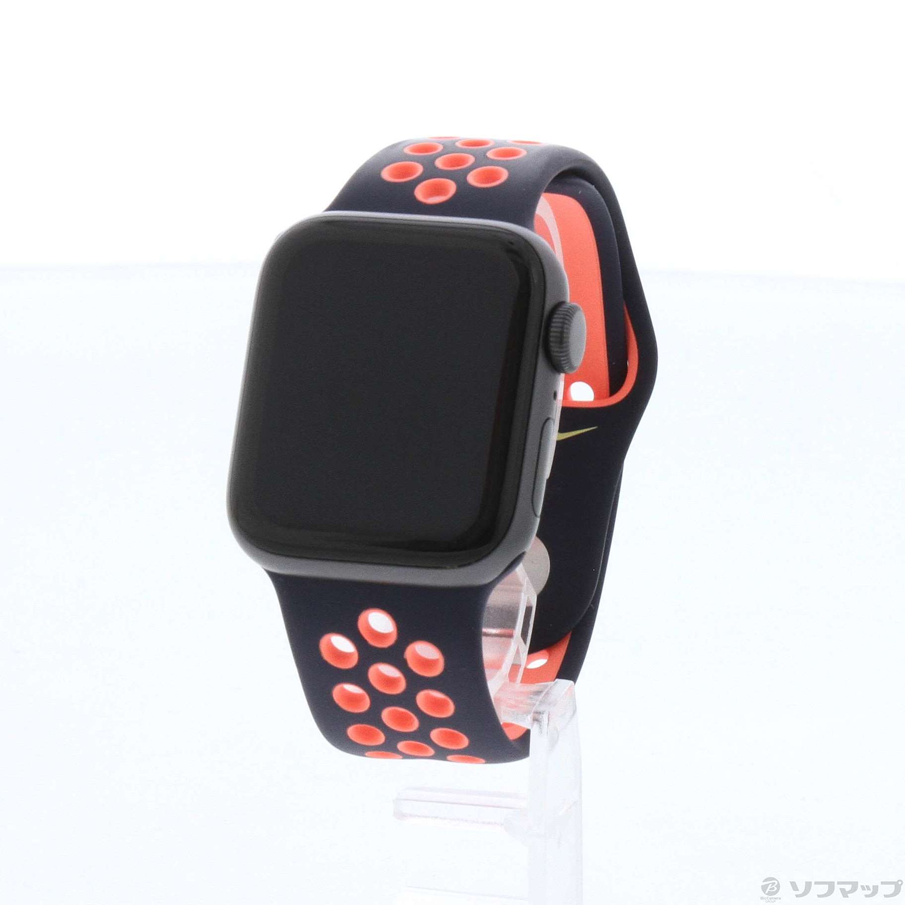 Apple Watch SE 第1世代 Nike GPS 40mm スペースグレイアルミニウムケース  ブルーブラック／ブライトマンゴーNikeスポーツバンド