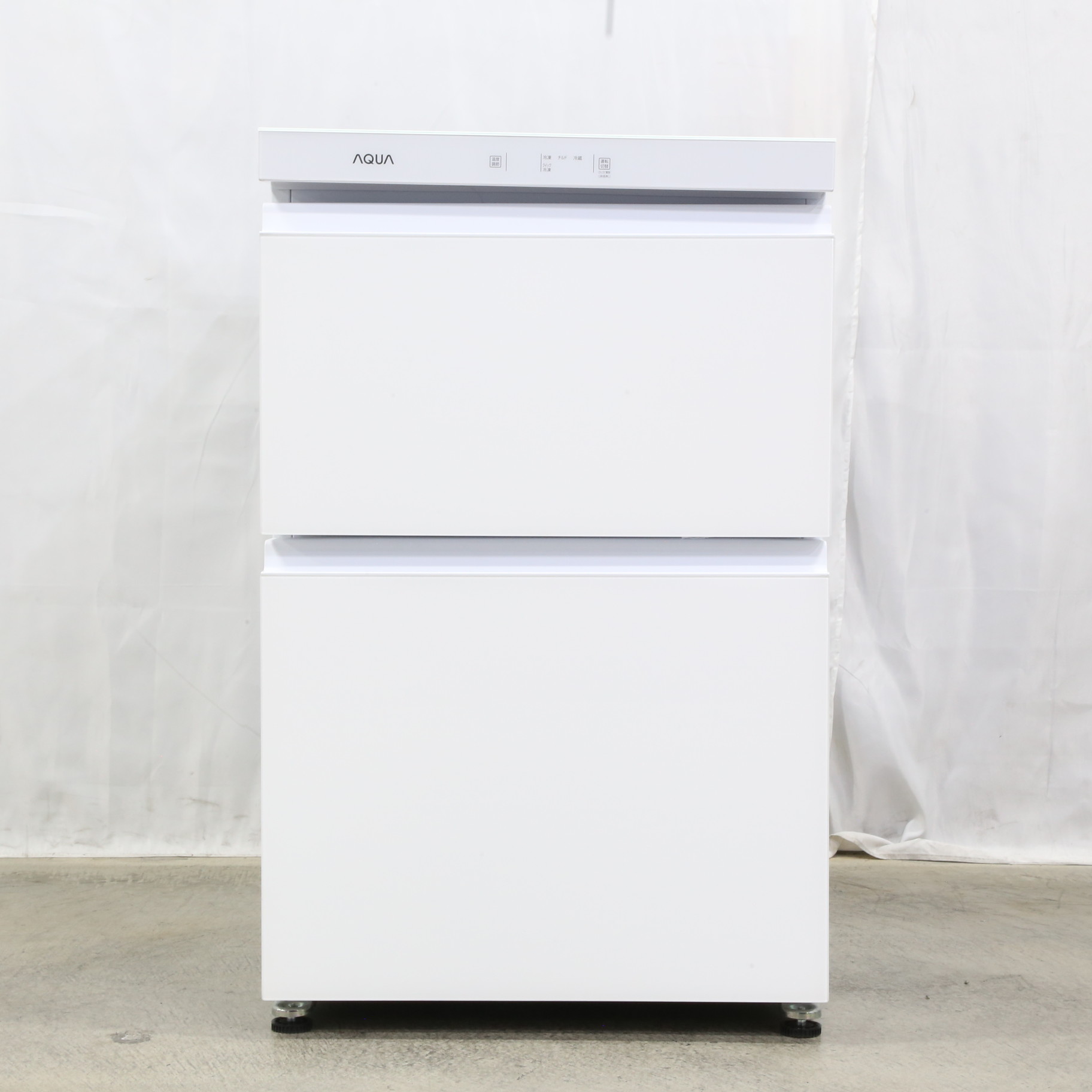 アクア AQUA AQF-GD10M-W(クリスタルホワイト) 2ドア冷凍庫 引き出し 