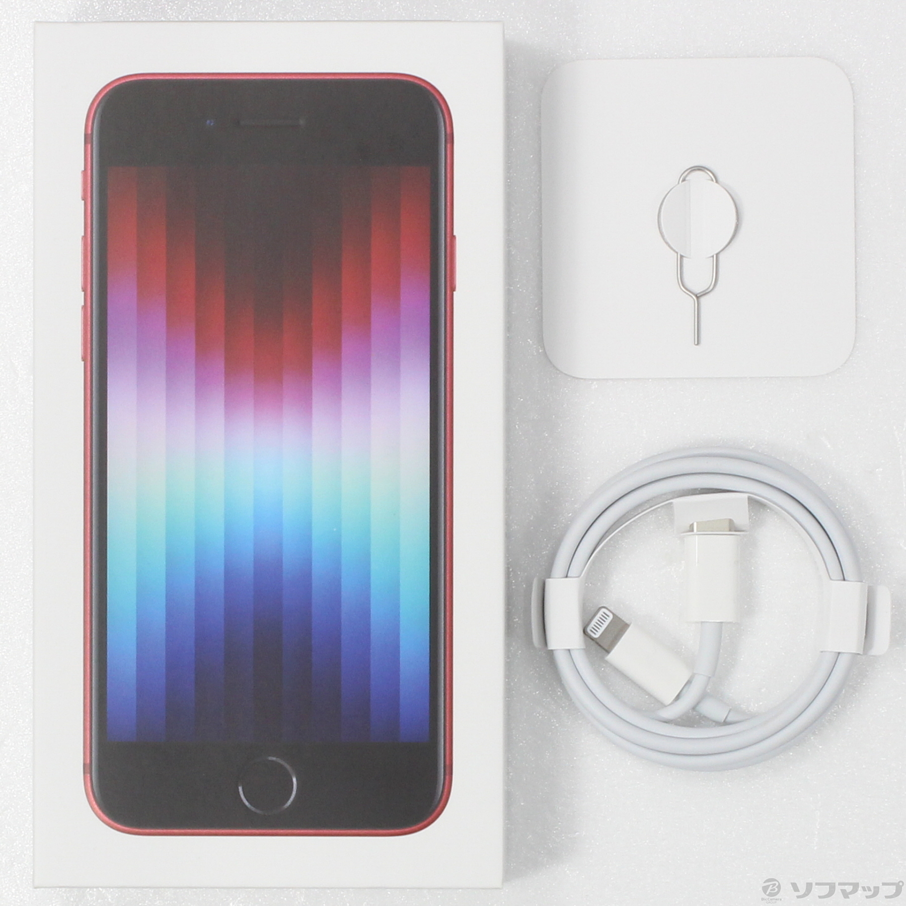 中古】iPhone SE 第3世代 64GB プロダクトレッド MMYE3J／A SIMフリー