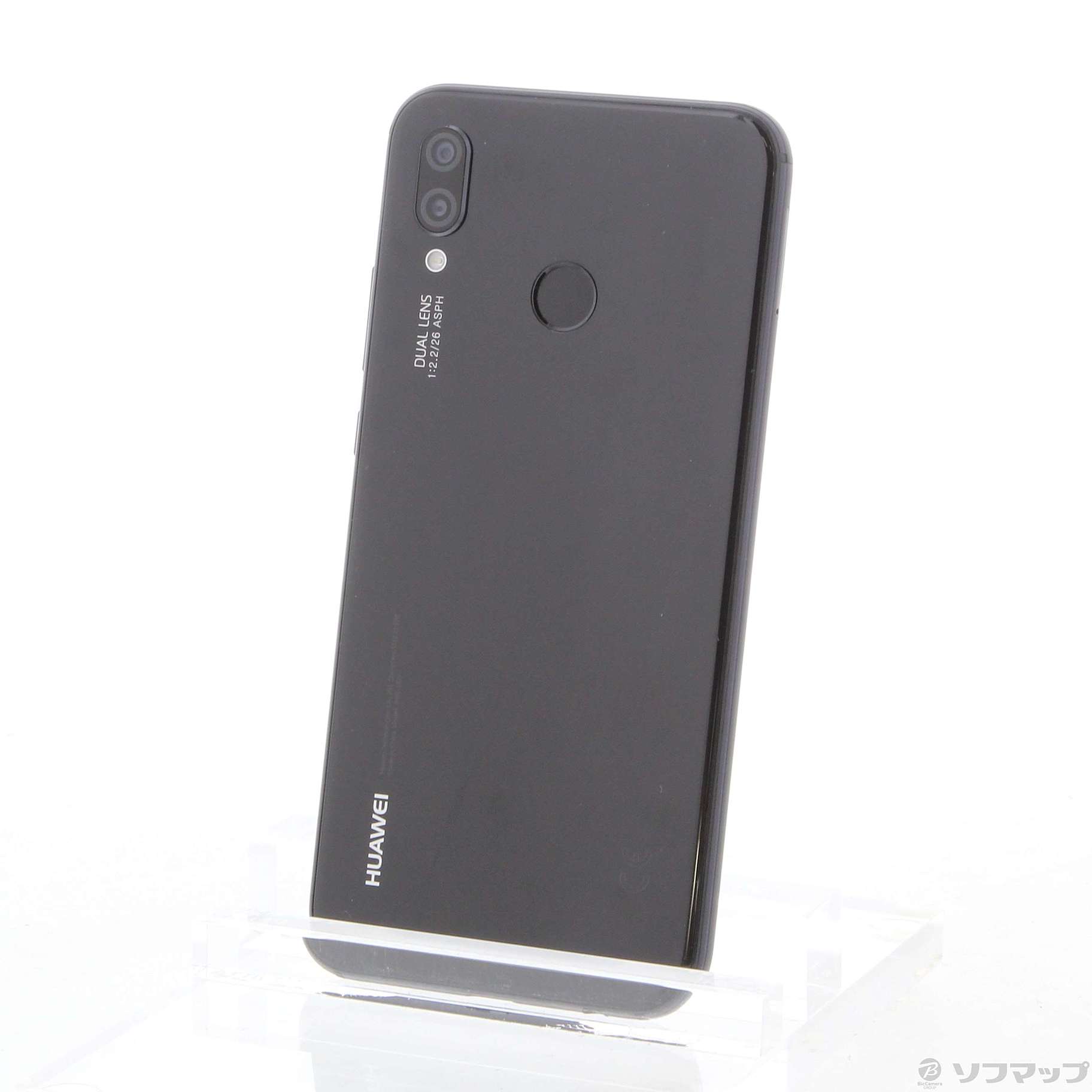 中古】HUAWEI P20 lite 32GB ミッドナイトブラック ANE-LX2J SIMフリー