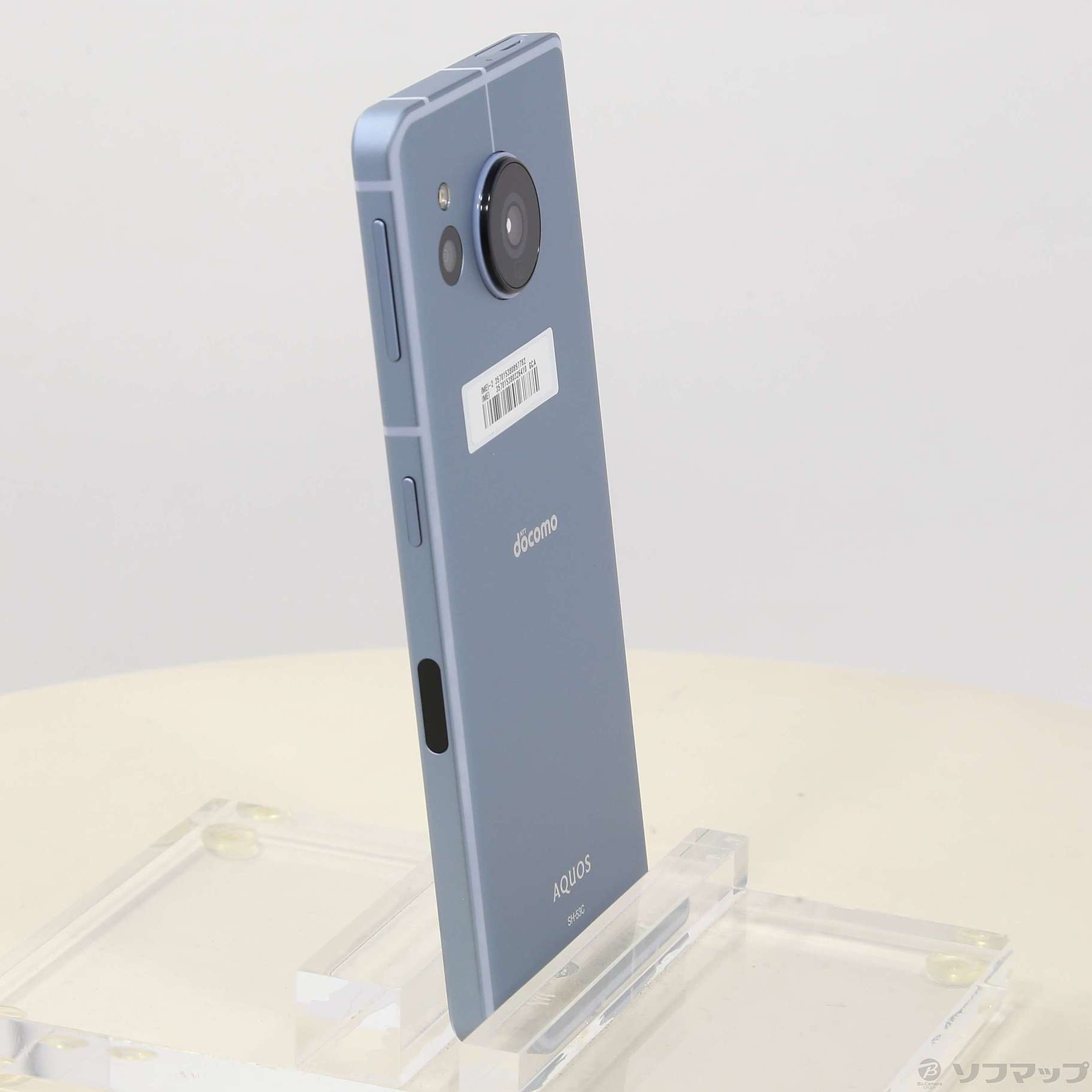 中古】AQUOS sense7 128GB ブルー SH-53C docomoロック解除SIMフリー