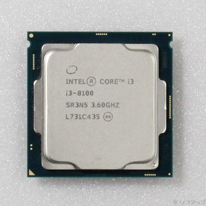 スマホ/家電/カメラインテル Core i3-8100　LGA1151 3.6GHz