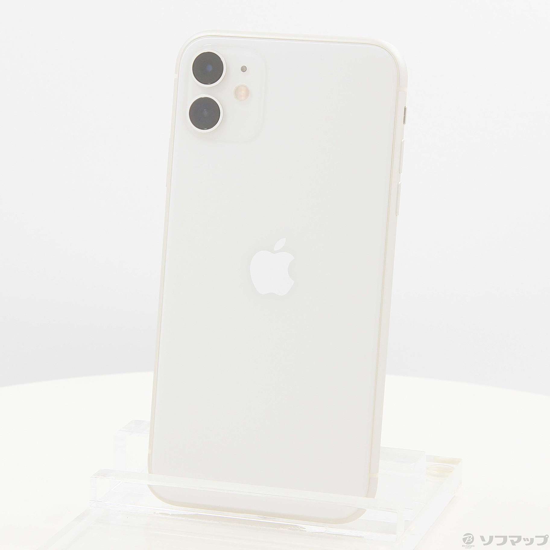 中古】iPhone11 128GB ホワイト MWM22J／A SIMフリー [2133049349101