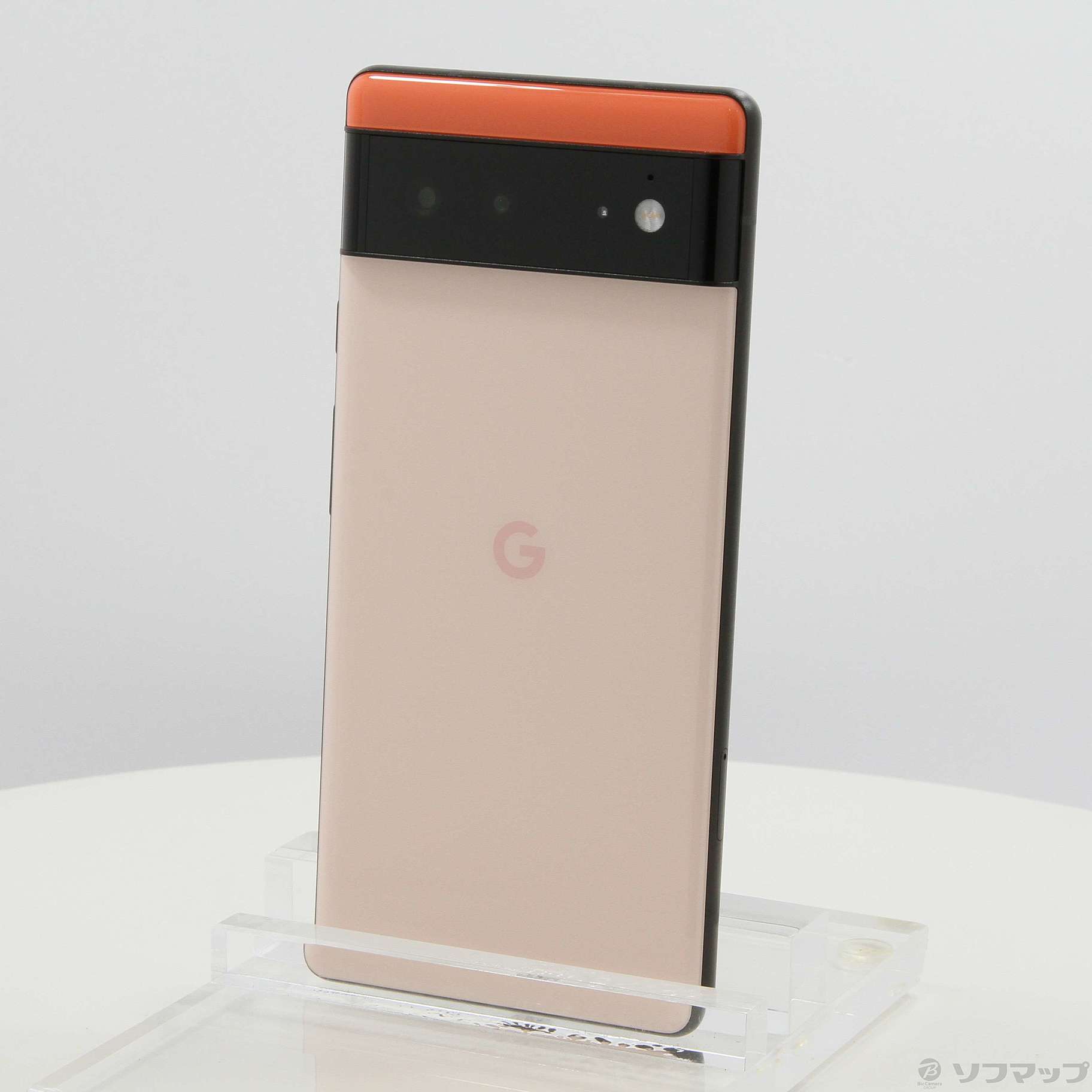 中古】Google Pixel 6 128GB カインダコラル GA02910 auロック解除SIM