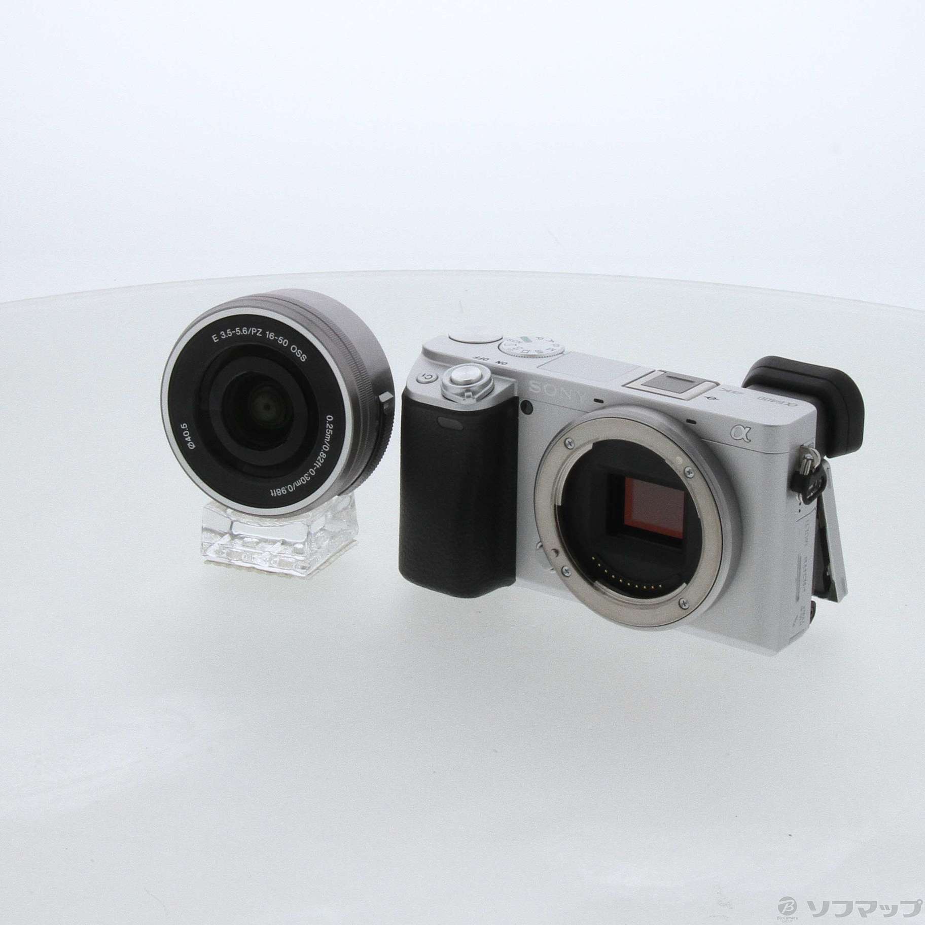 中古】α6400 ILCE-6400L パワーズームレンズキット シルバー