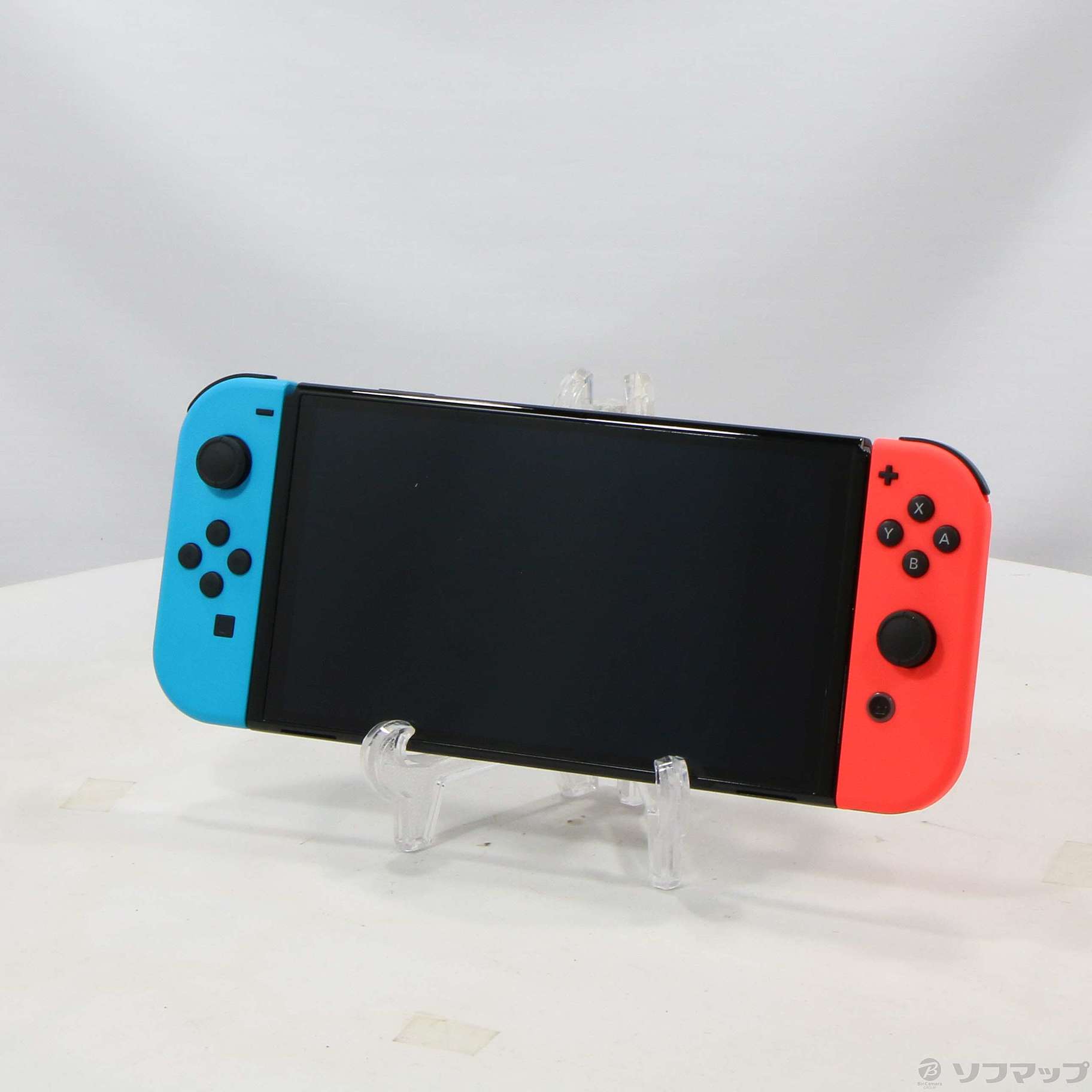 中古】Nintendo Switch 有機ELモデル Joy-Con(L) ネオンブルー／(R