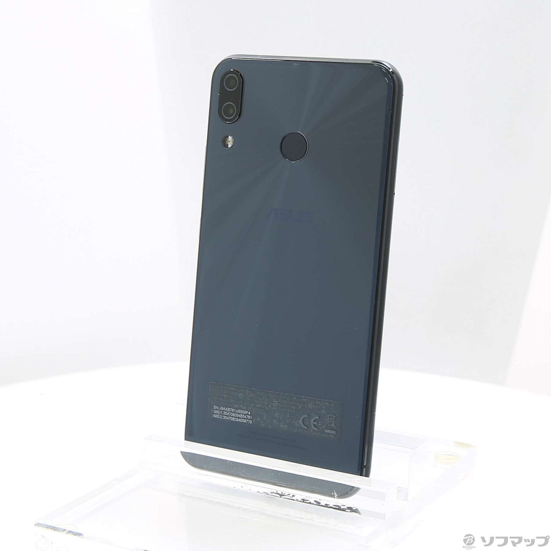 中古】ZenFone 5 64GB シャイニーブラック ZE620KL-BK64S6 SIMフリー