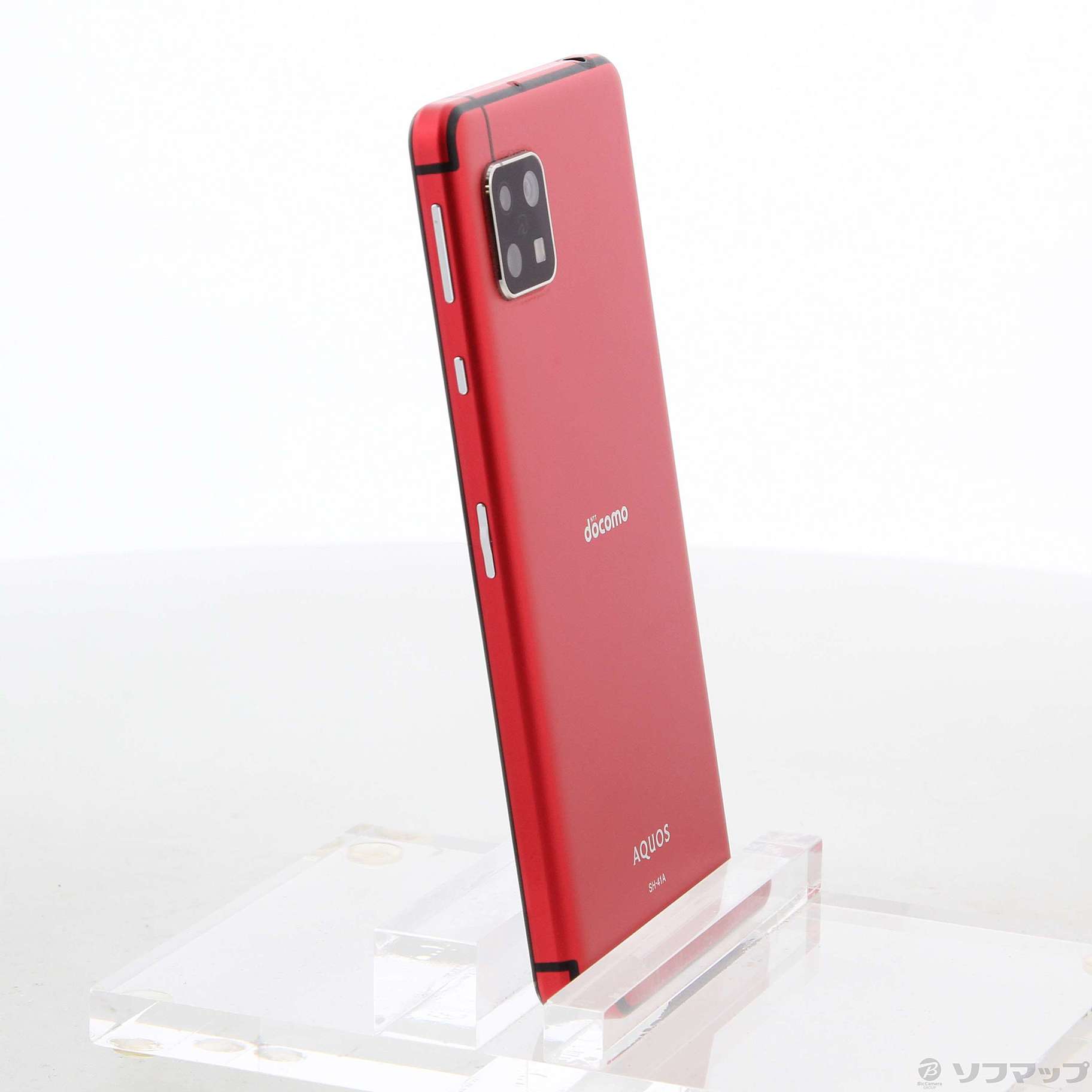 中古】AQUOS sense4 64GB レッド SH-41A docomoロック解除SIMフリー