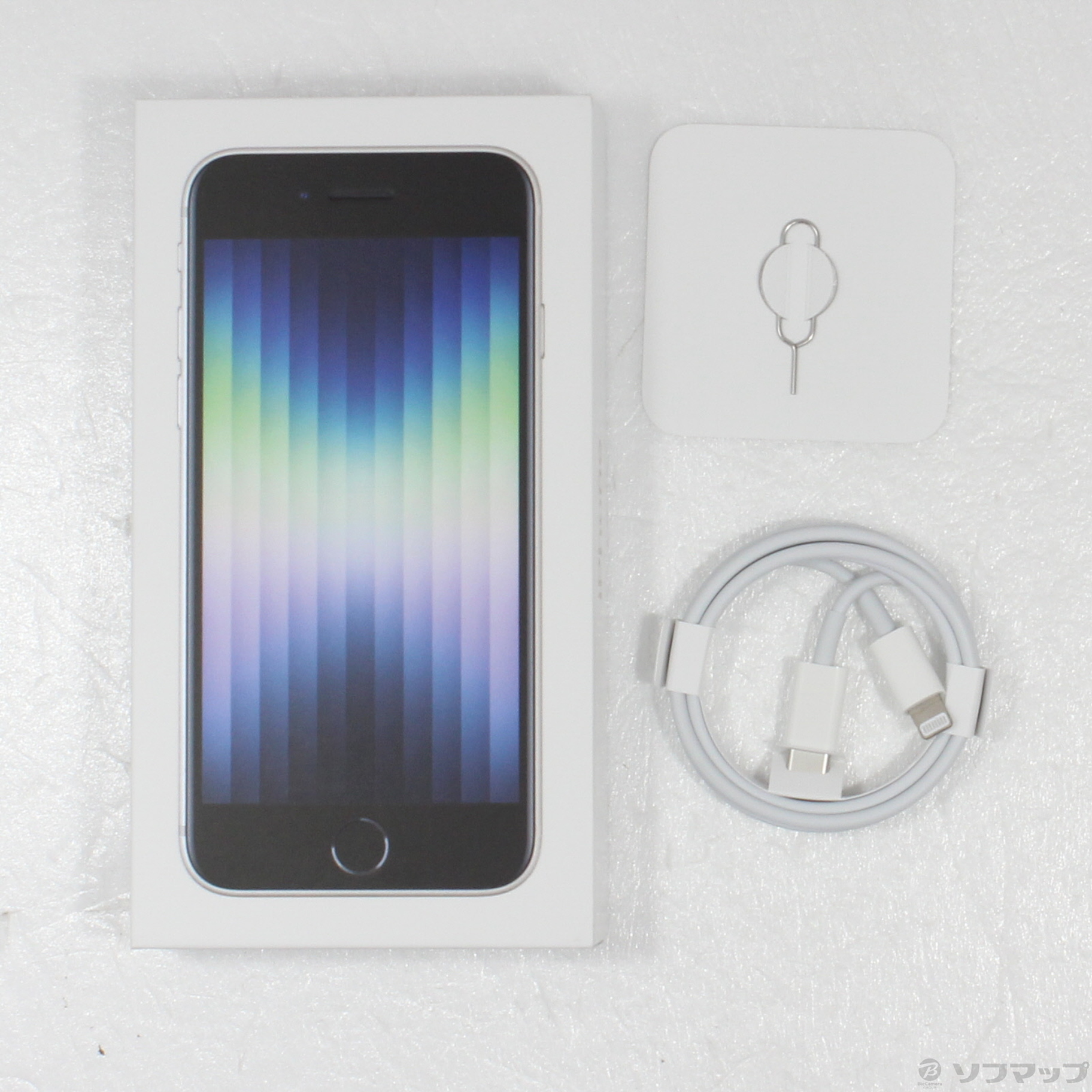 中古】〔展示品〕 iPhone SE 第3世代 128GB スターライト MMYG3J／A 